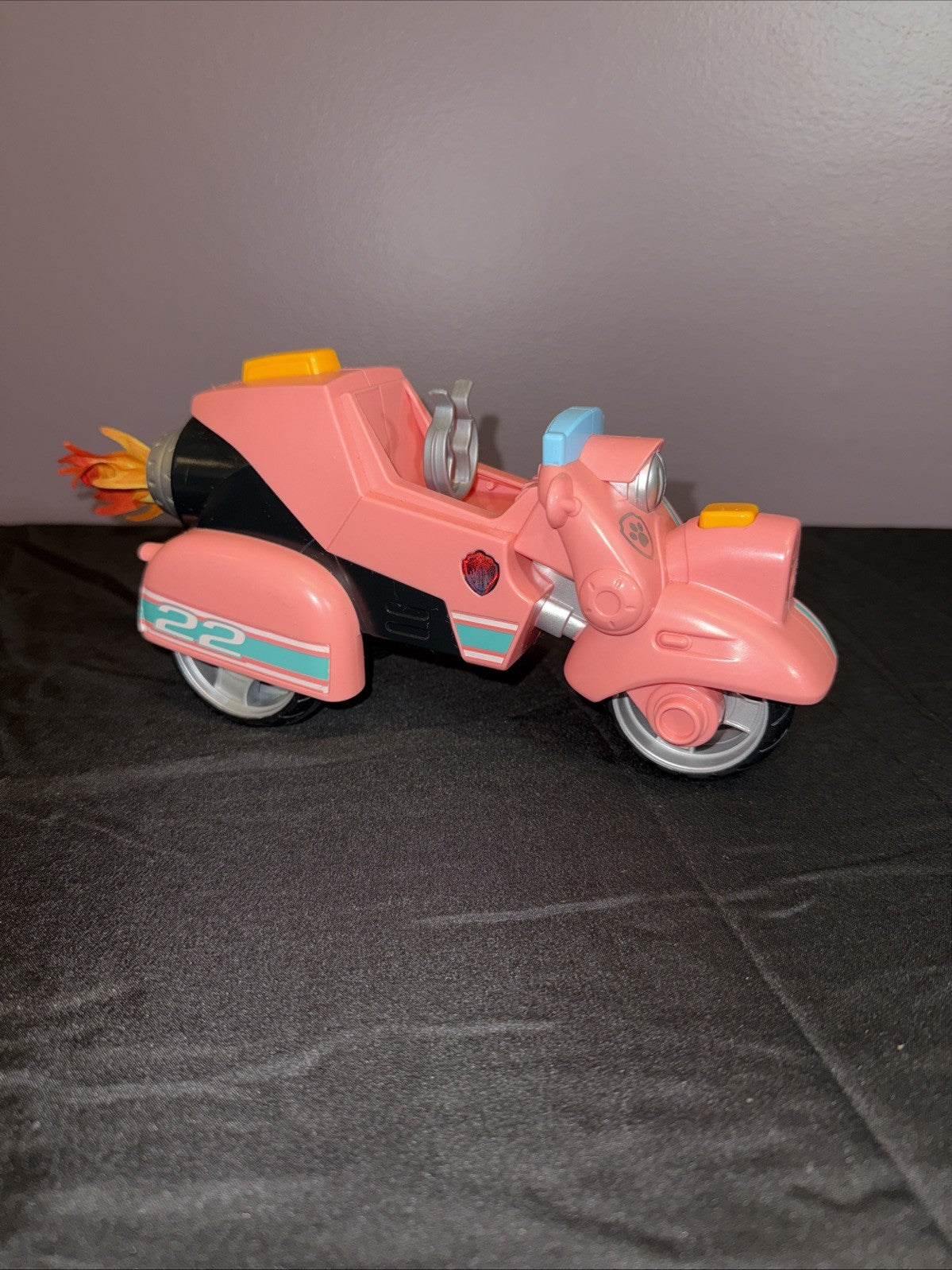 Paw Patrol Liberty Pink Motorcycle Vehicle Toy Incomplete No Figure