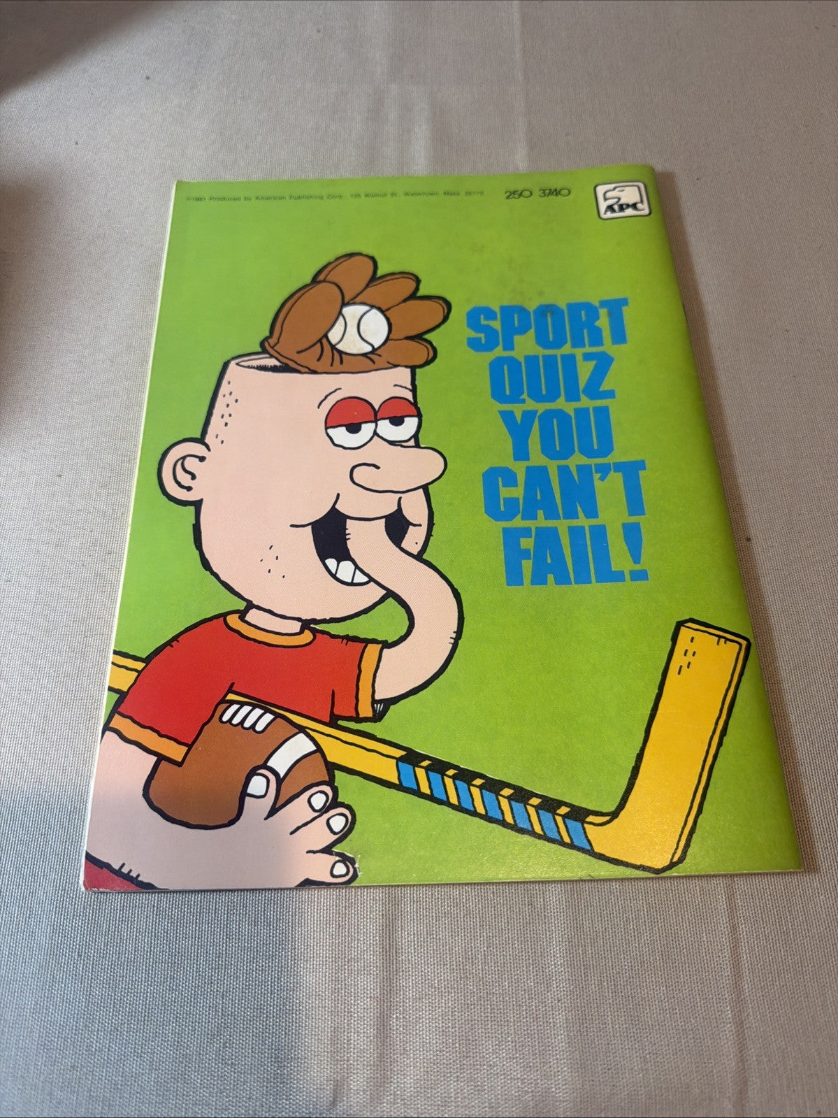Vintage 1981 Sports Quiz You Can't Fail Unused Trivia Game Book