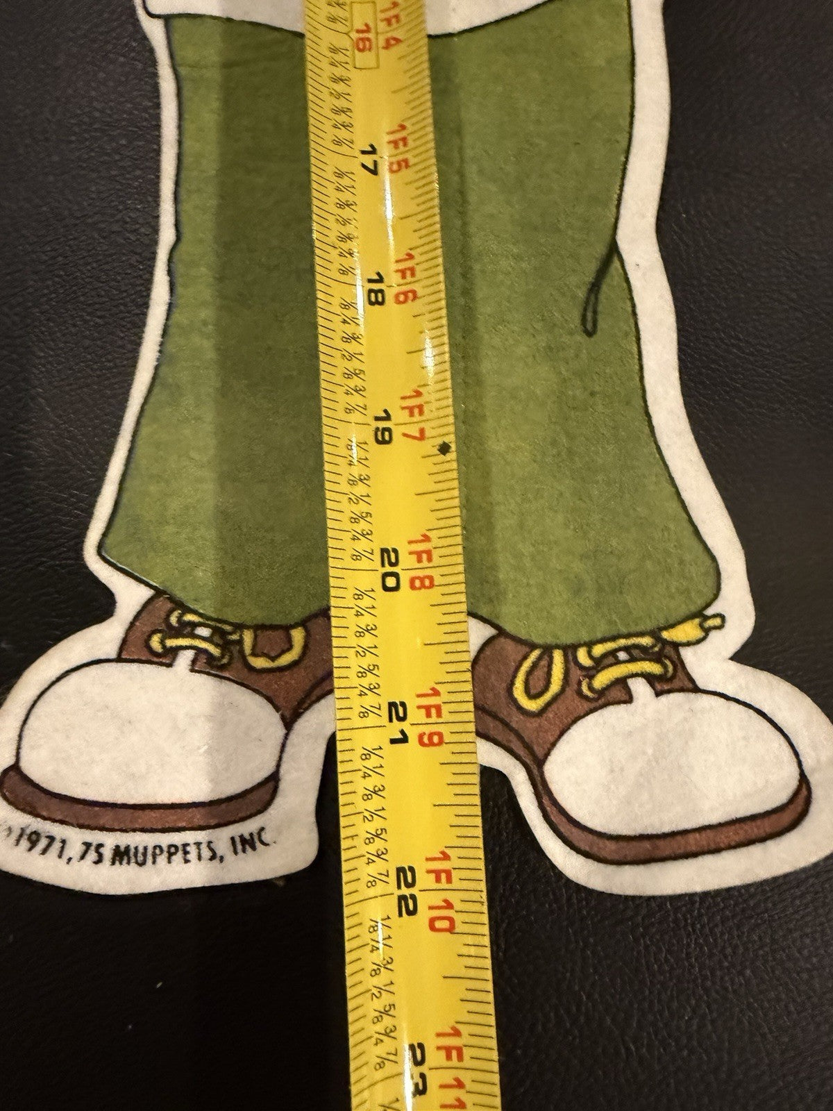 Vintage 22" Sesame Street Bert Felt Flannelgraph Wall Hanging Cutout 1971-1975