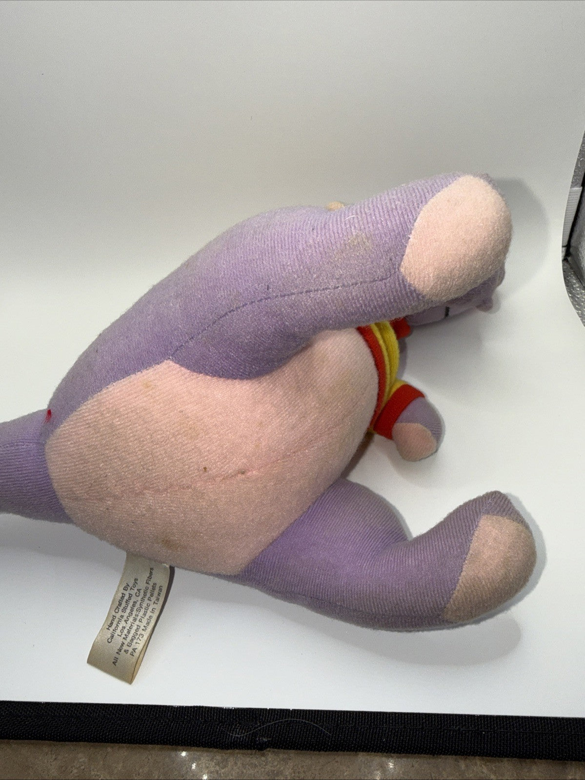 Vintage 1982 Walt Disney Figment Purple Dragon Plush 11" Well Loved