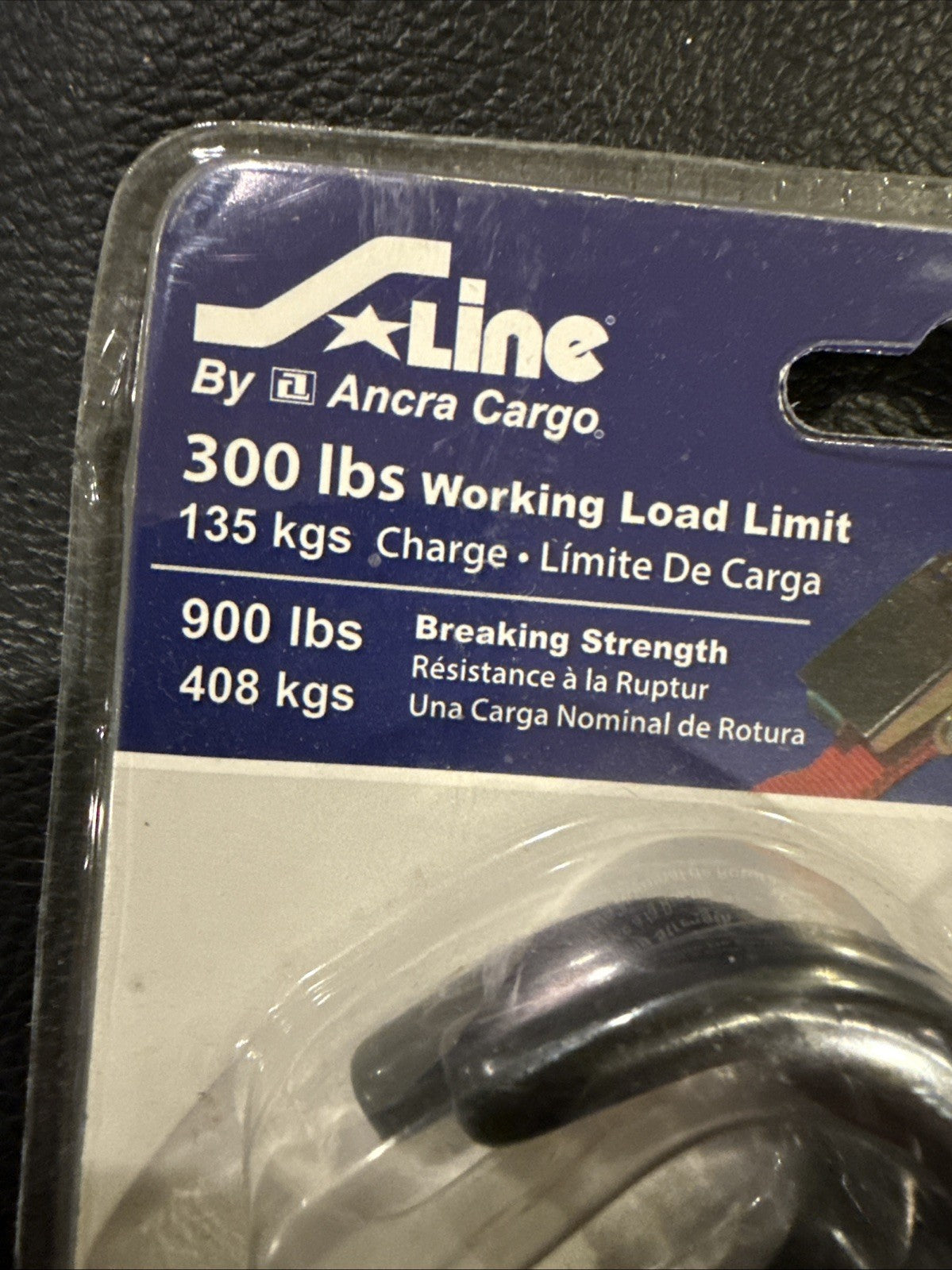 SLine Ancra Cargo Ratchet Tie Downs 1x10ft Hooks 4 Pack Red Straps Packaged New