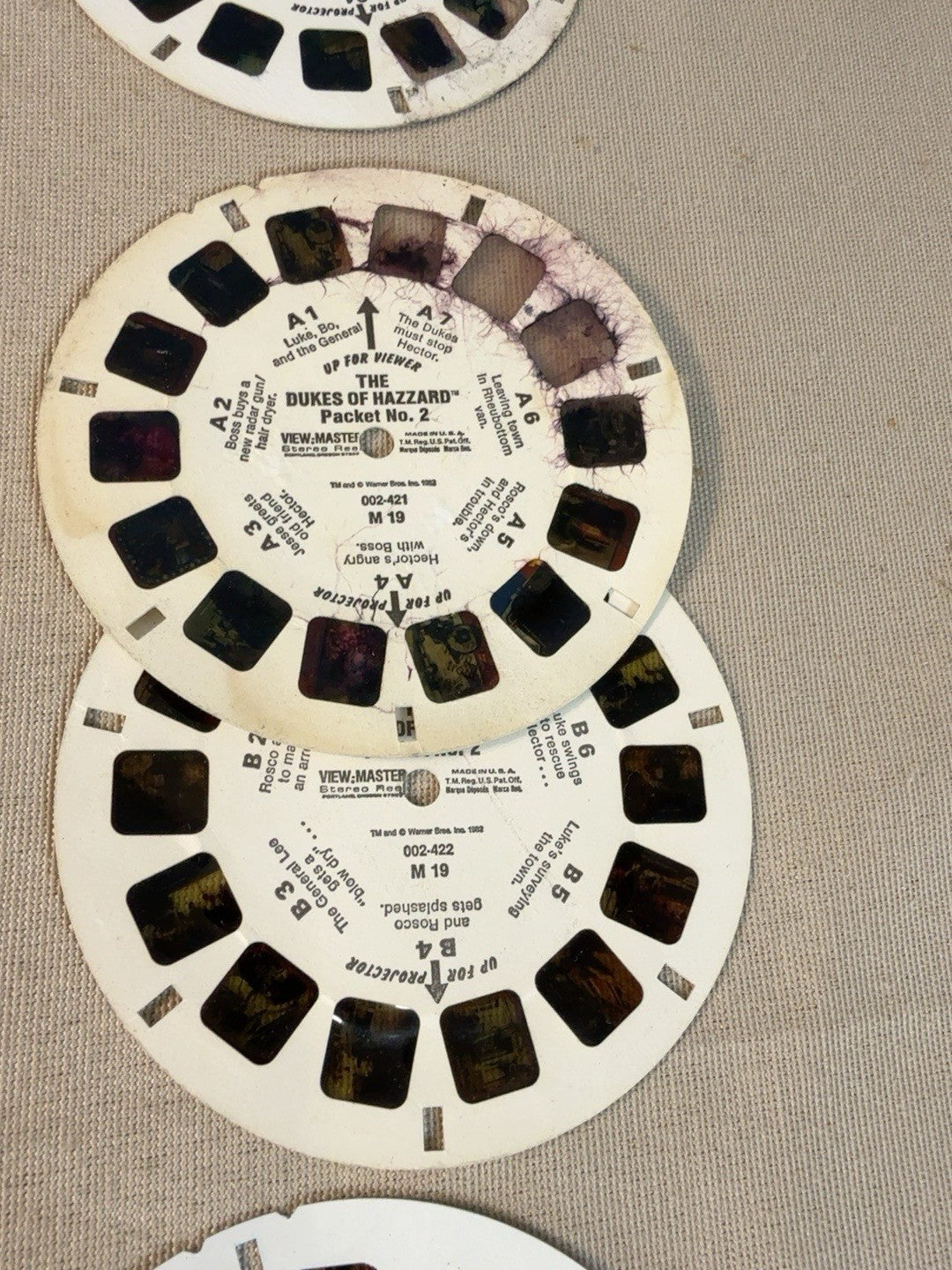 Vintage View Master Blue Collector’s Case 3 Red View Master 3D & 39 Reels
