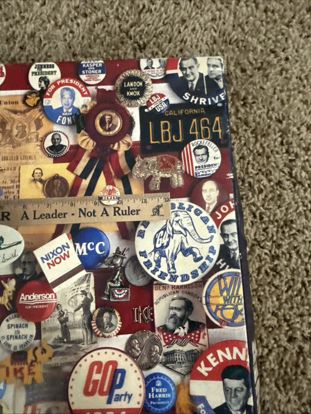 Vintage 1984 Springbok Pick A Winner Presidential Campaign 500 Pc Puzzle Used