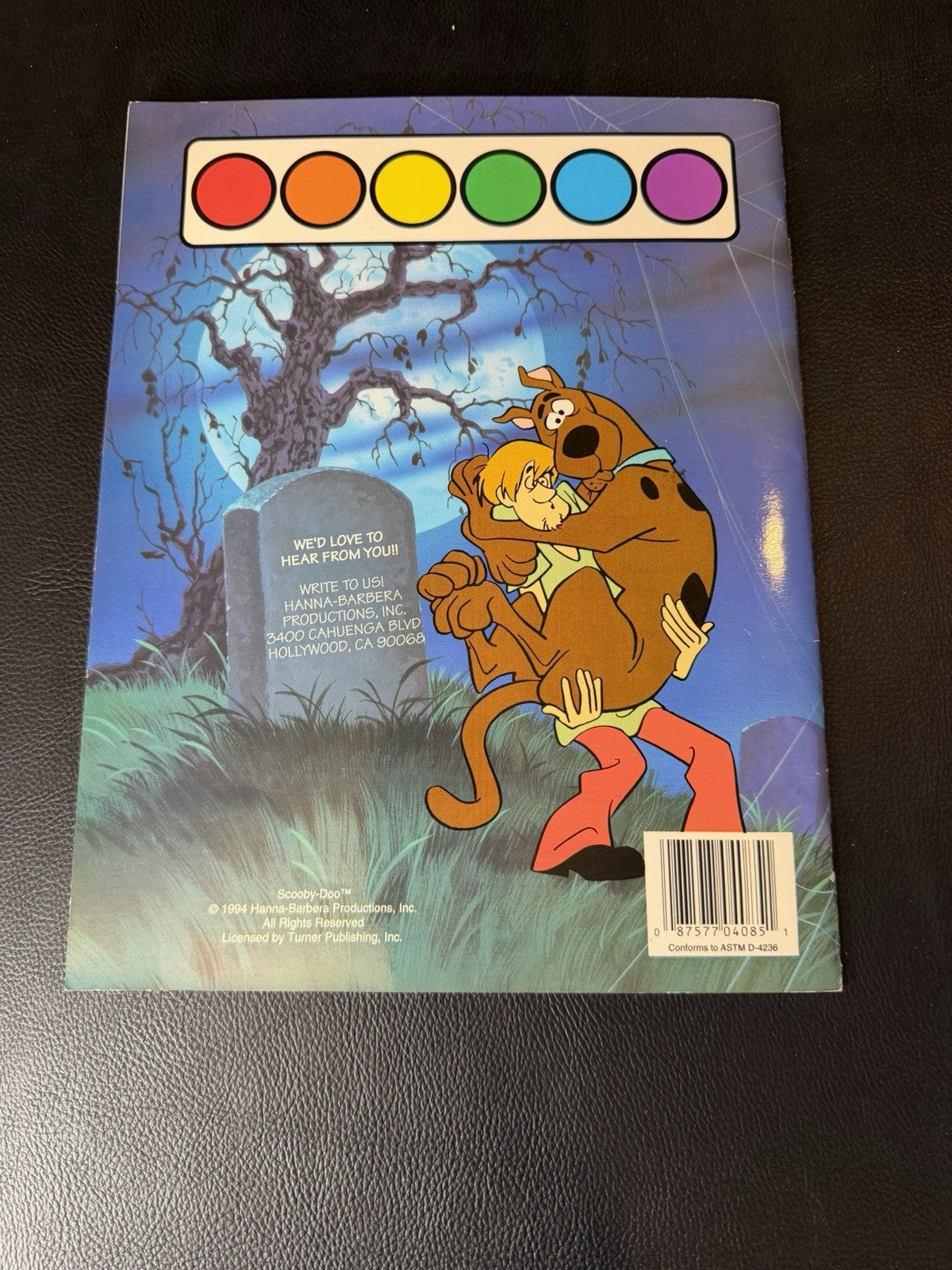 Vintage 1994 Scooby Doo Lot Figures Cars Paint With Water Book Hanna Barbera