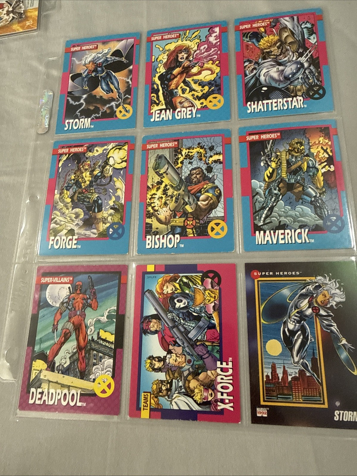 1992 Marvel Joe Jusko Masterpieces X Men Cerebro Scan 17 Card Art Lot
