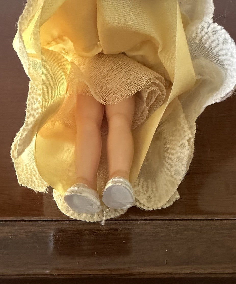 Vintage Sleepy Eye Blonde Fashion Dolls Lot 3 Bride Party Dress Feathers Dolls