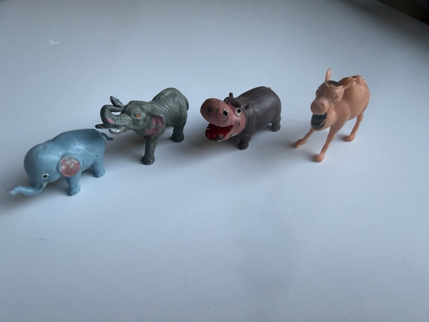 Vintage Miniature Plastic Animal Figure Lot 43 Zoo Farm Hong Kong Mixed Toys Set