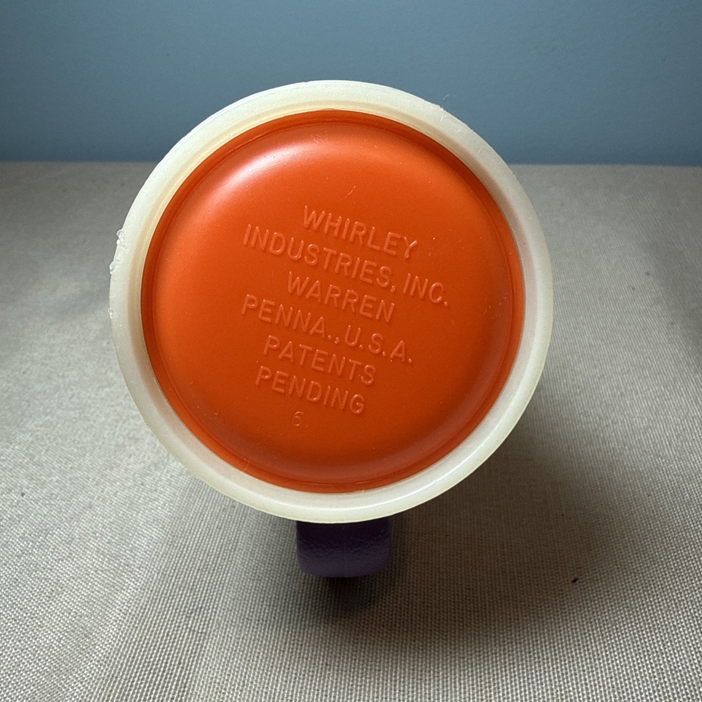 Vintage Whirley Moo Cow Sippy Straw Cup Creamer Novelty Plastic Kitchenware