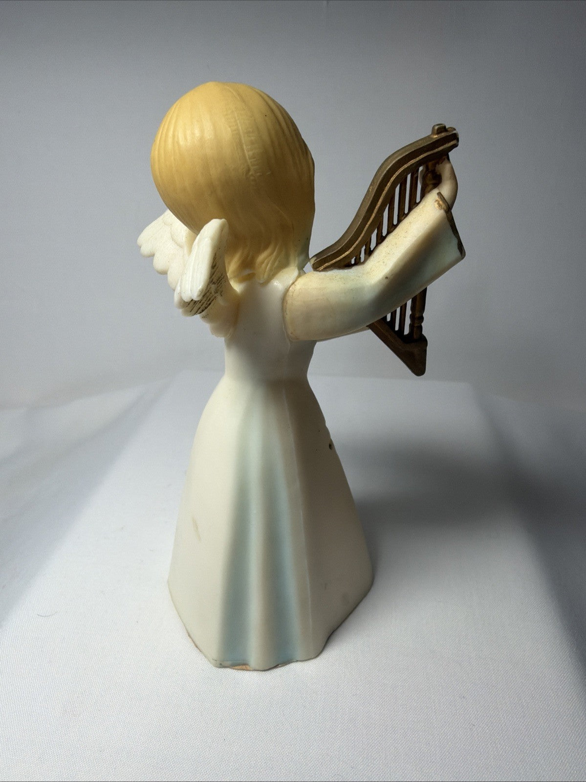 Vintage Christmas Angel Harp ART Plastics Hong Kong