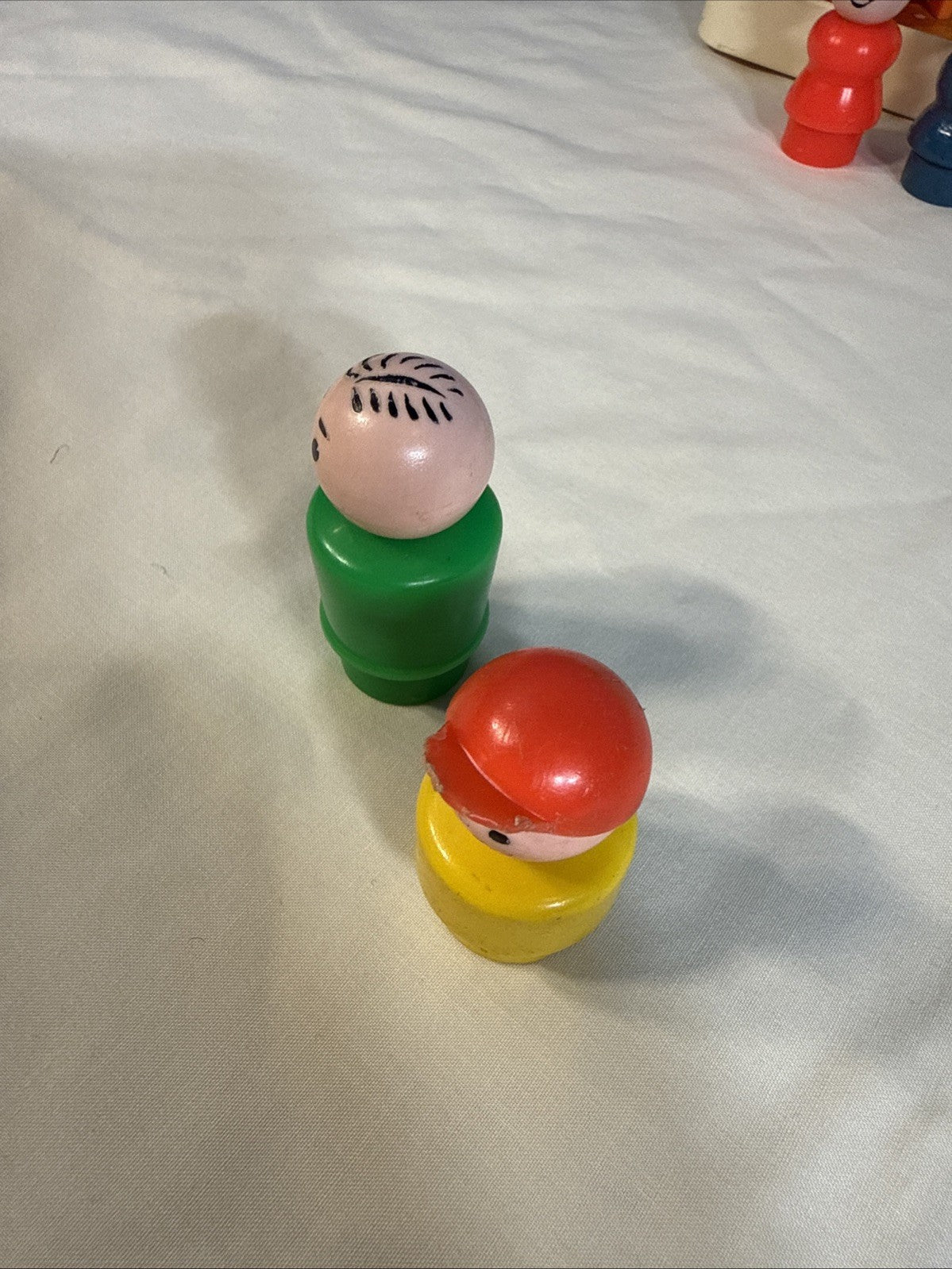 Vintage Fisher Price Little People Nursery School 929 Playset Figures No Roof