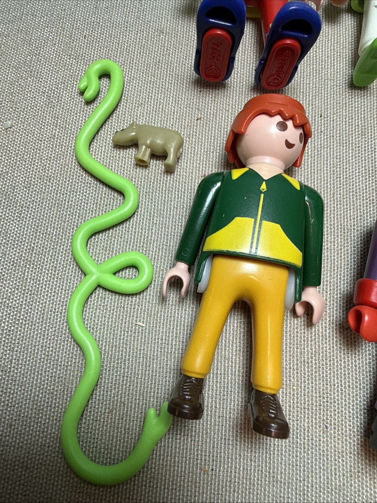 Playmobil Mixed Figure Lot of 10 Figures Accessories Zoo Clowns Snowboarders DJ