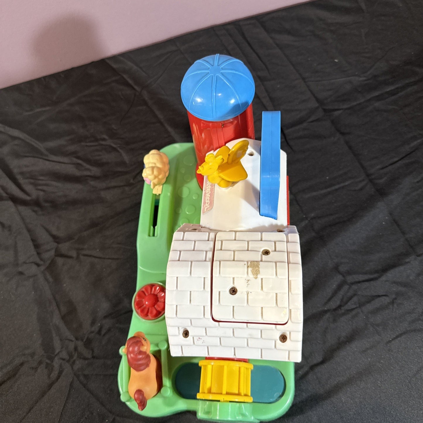 Vintage Playskool Activity Farm 1989 Pop Up Toy Take Along WORKS