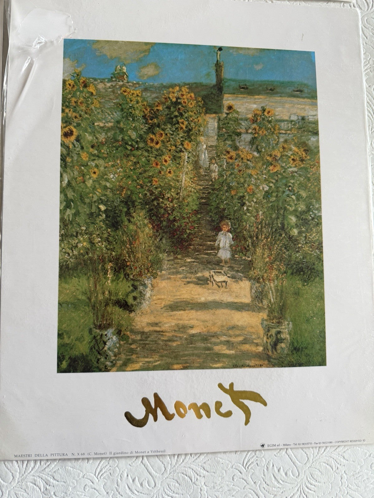 VintageMaestri Della Pittura Claude Monet Art Prints Set of 8  24x30cm