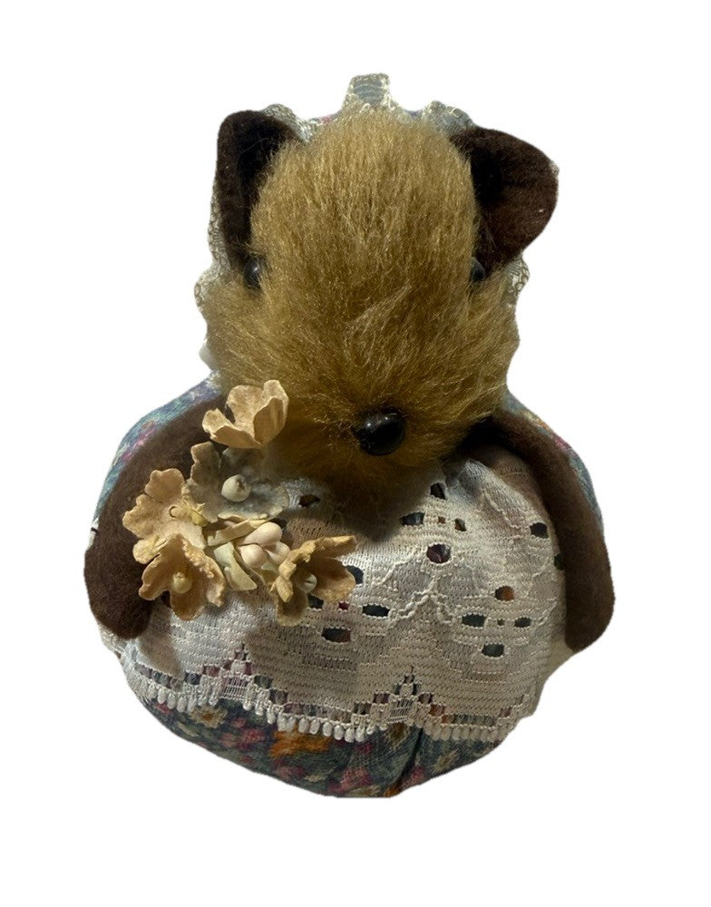 Vintage Eden Lady Mouse Potpourri Holder Beatrix Potter Inspired 1980s