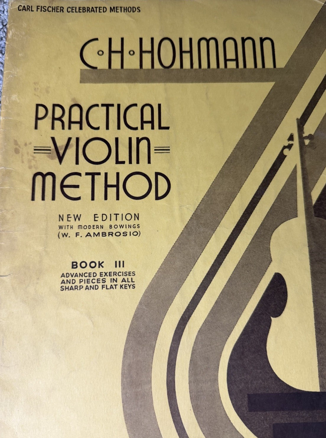 Vintage C H Hohmann Practical Violin Method Books Carl Fischer Publishing