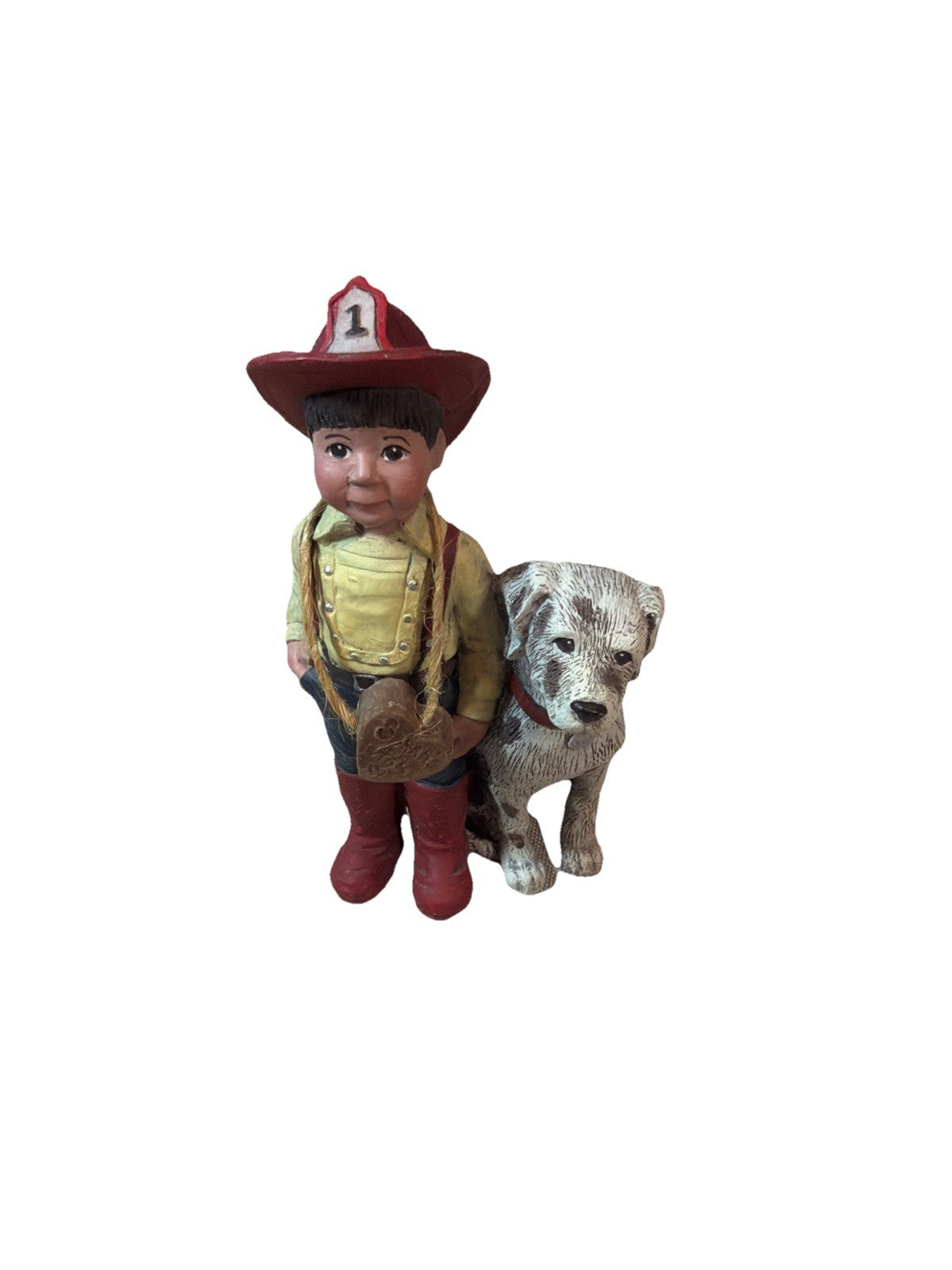 Sarahs Attic Fireman Whimpy Boy Dog Figurine 826 of 2000 Limited