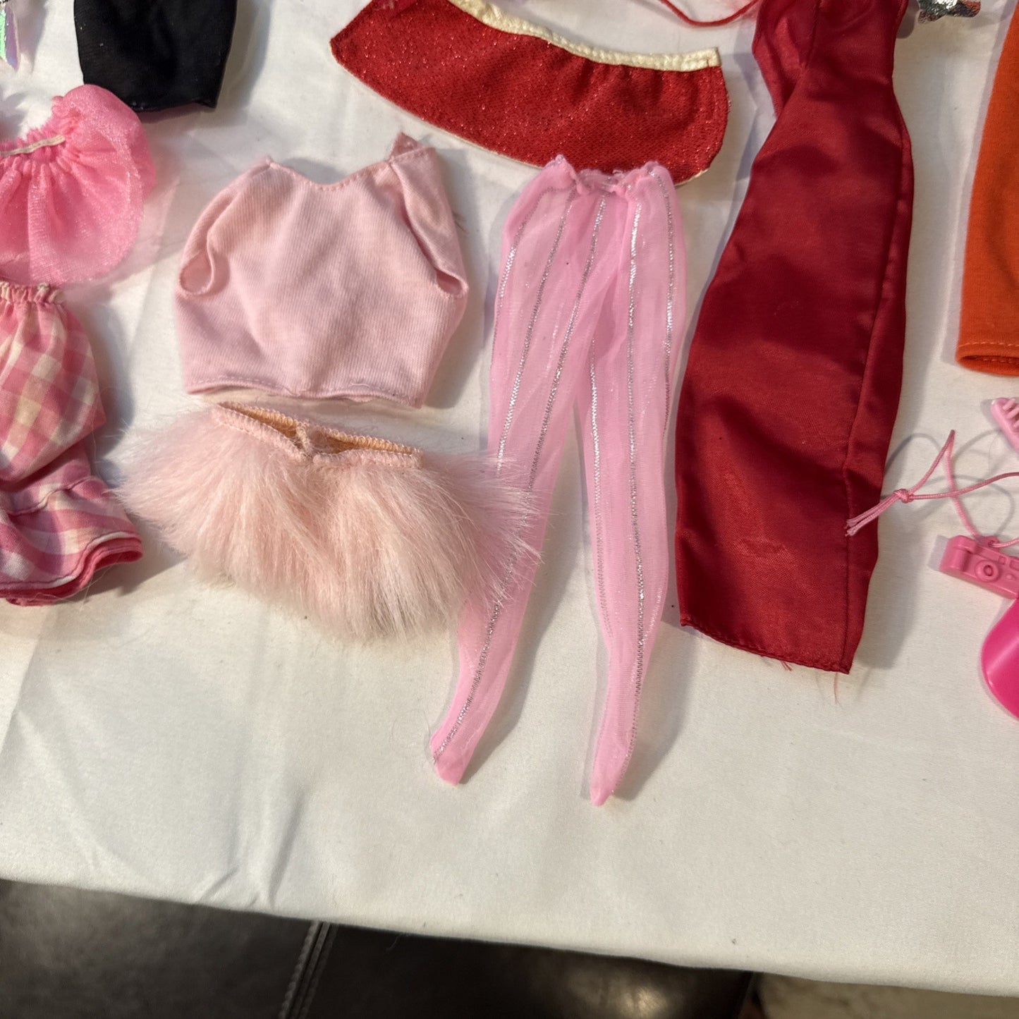 Vintage Barbie Doll Case (1968) with Clothes Accessories & Autograph Book (1996)