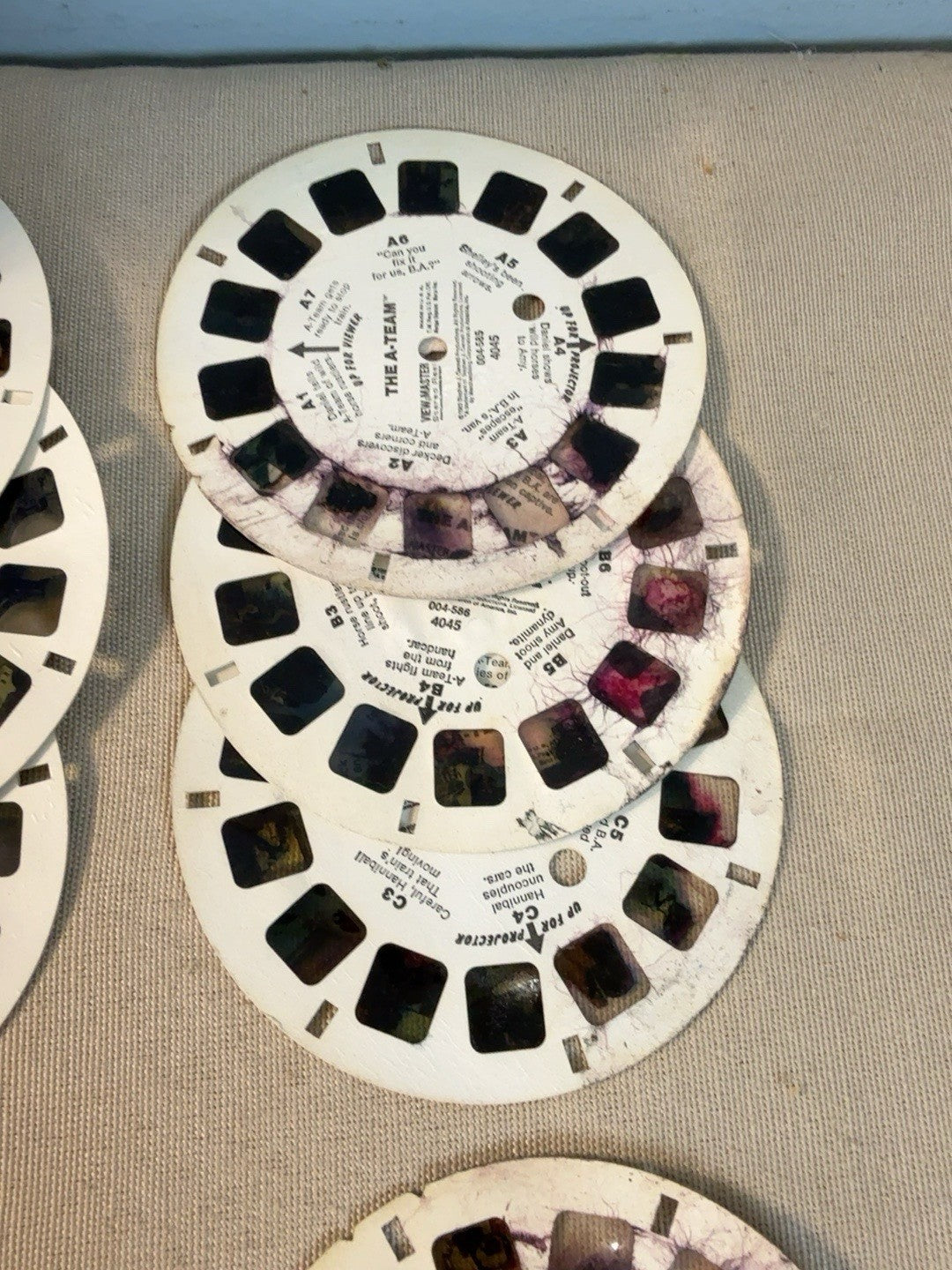 Vintage View Master Blue Collector’s Case 3 Red View Master 3D & 39 Reels