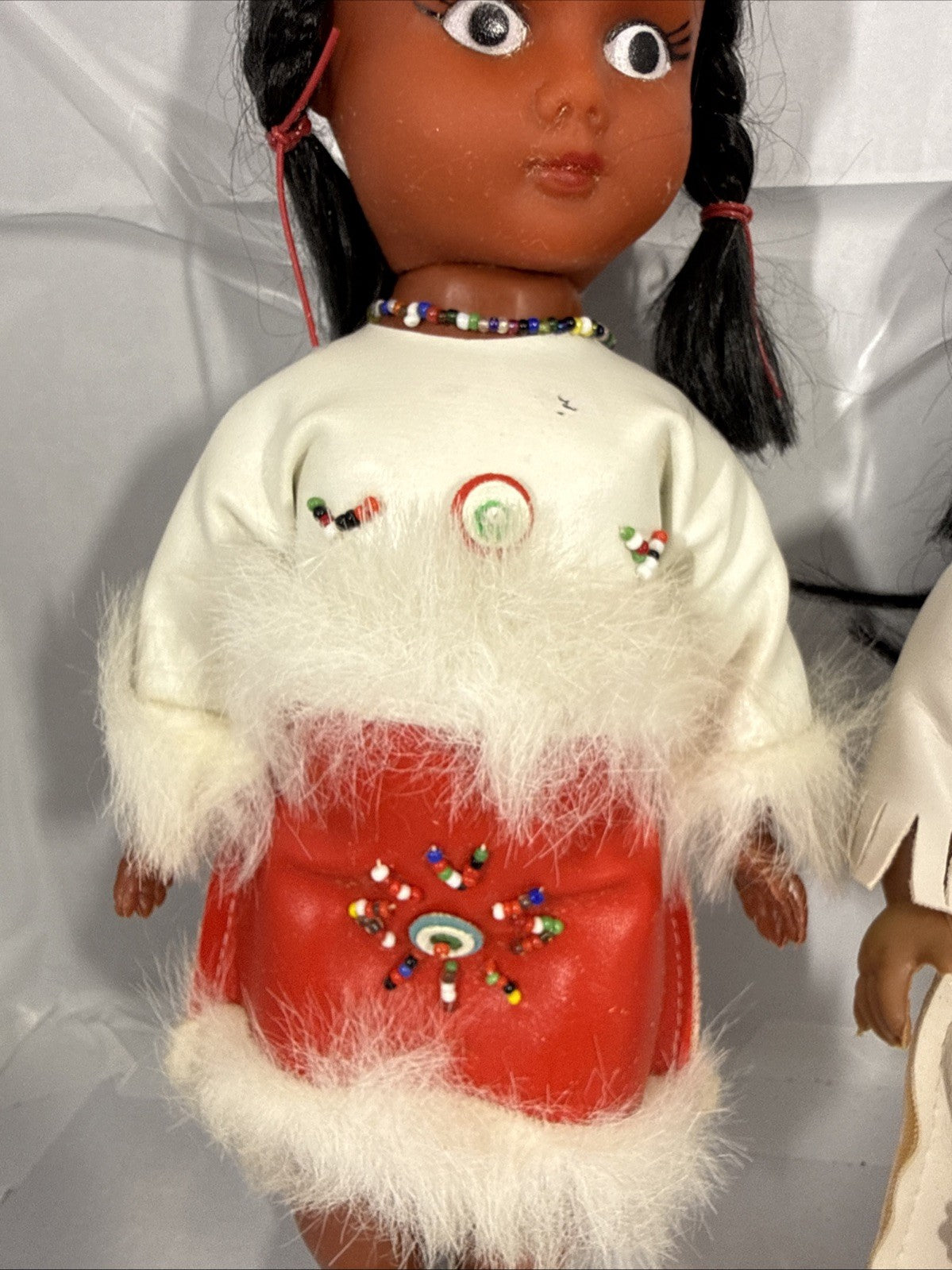 Vintage Native American Dolls Hong Kong Posable Figures 10" 12" Lot 2
