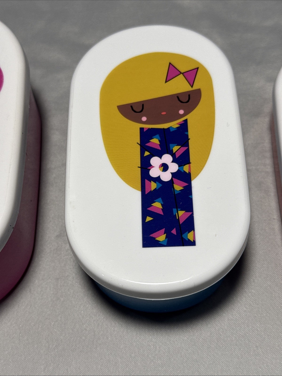 Kokeshi Matryoshka Nesting Bento Snack Boxes Set Of 4 Japanese Style