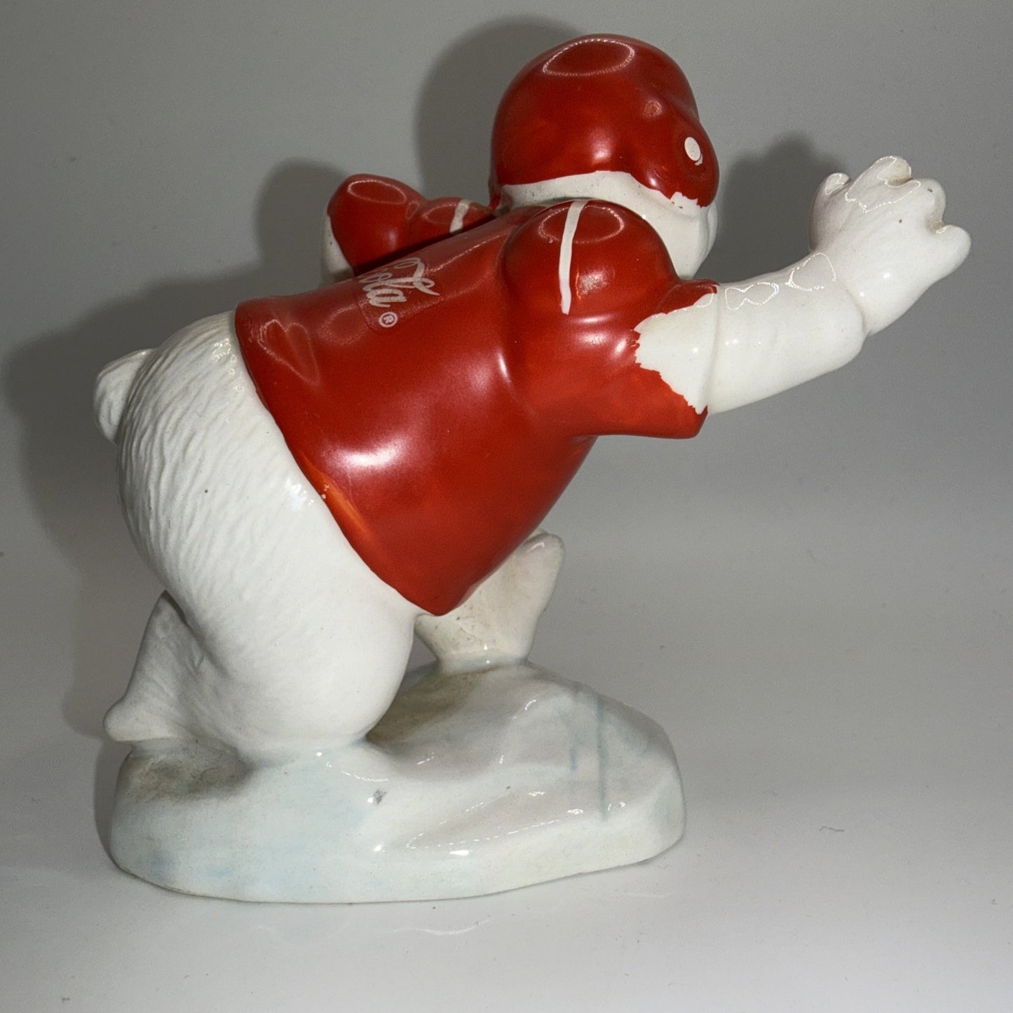 Coca Cola Polar Bear Football Figure 1995 Enesco 176427 Collectible