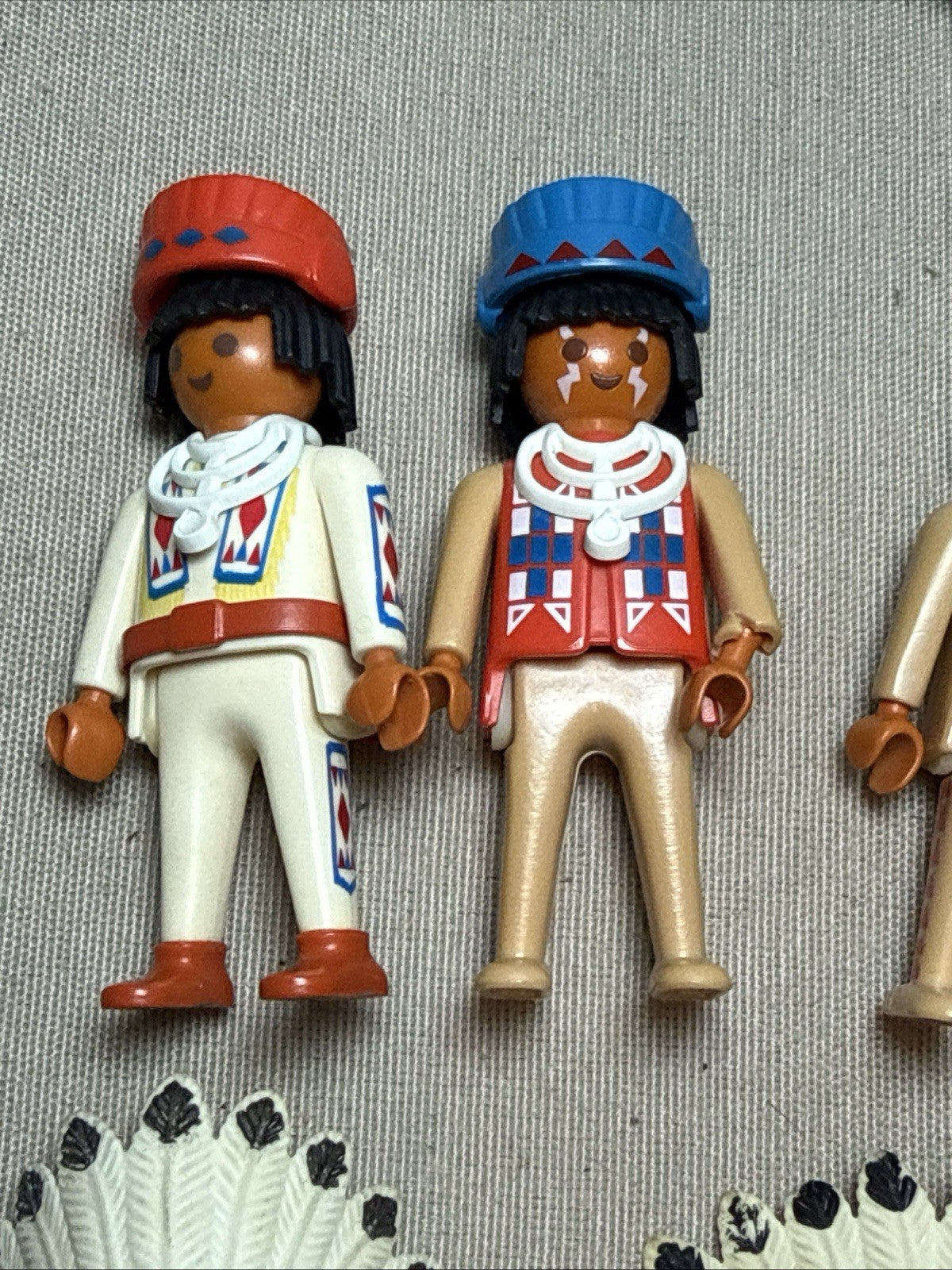 Vintage Geobra Playmobil Western Indian Accessories Lot Weapons Horses Gear