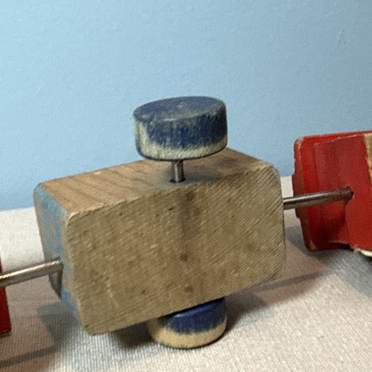 Vintage Fisher Price #215 Choo Choo Train Pull Toy 1950s Wooden Classic
