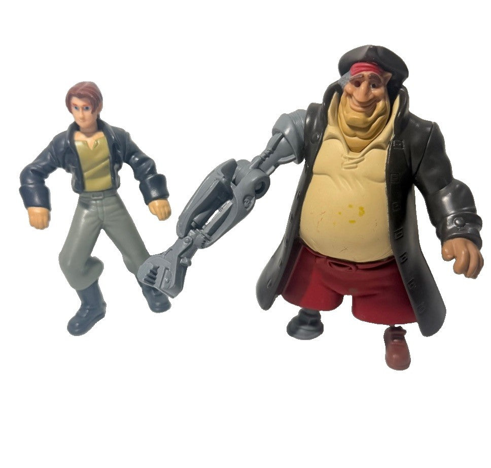 Disney Treasure Planet Figure Lot Jim Hawkins Long John Silver 2002