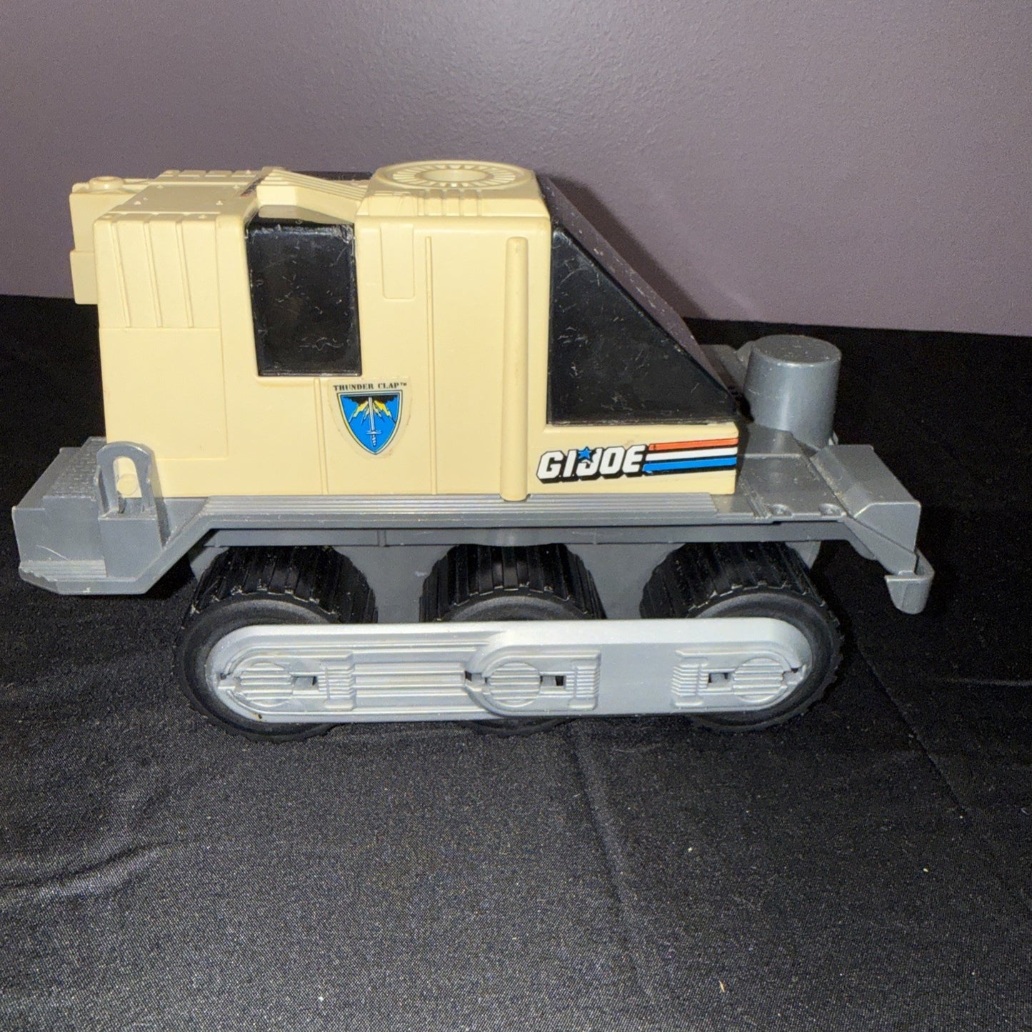Vintage GI Joe Thunderclap Vehicle 1989 Hasbro with Figure Incomplete