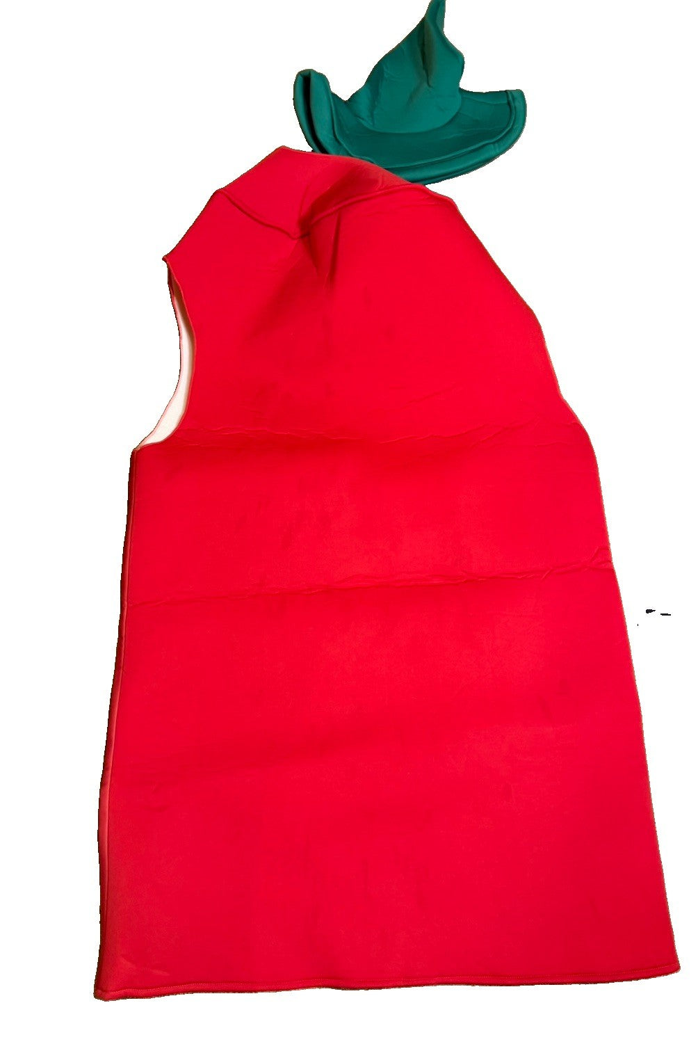Brandai Sriracha Hot Sauce Costume Adult Red Tunic Green Hat Halloween Outfit
