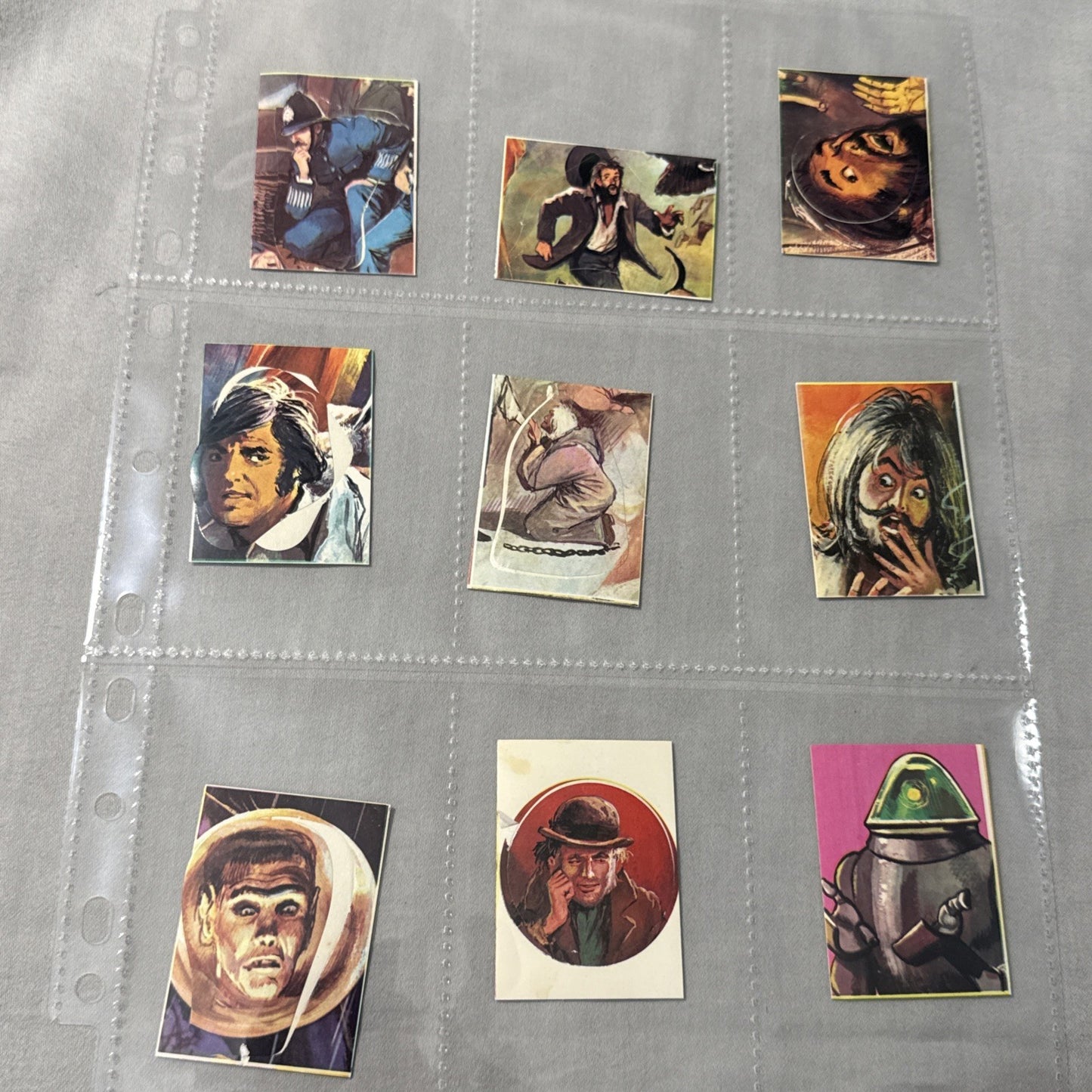 1970 HORROR PARADE 9 STICKER LOT AMERICANA SERIES HIGH GRADE