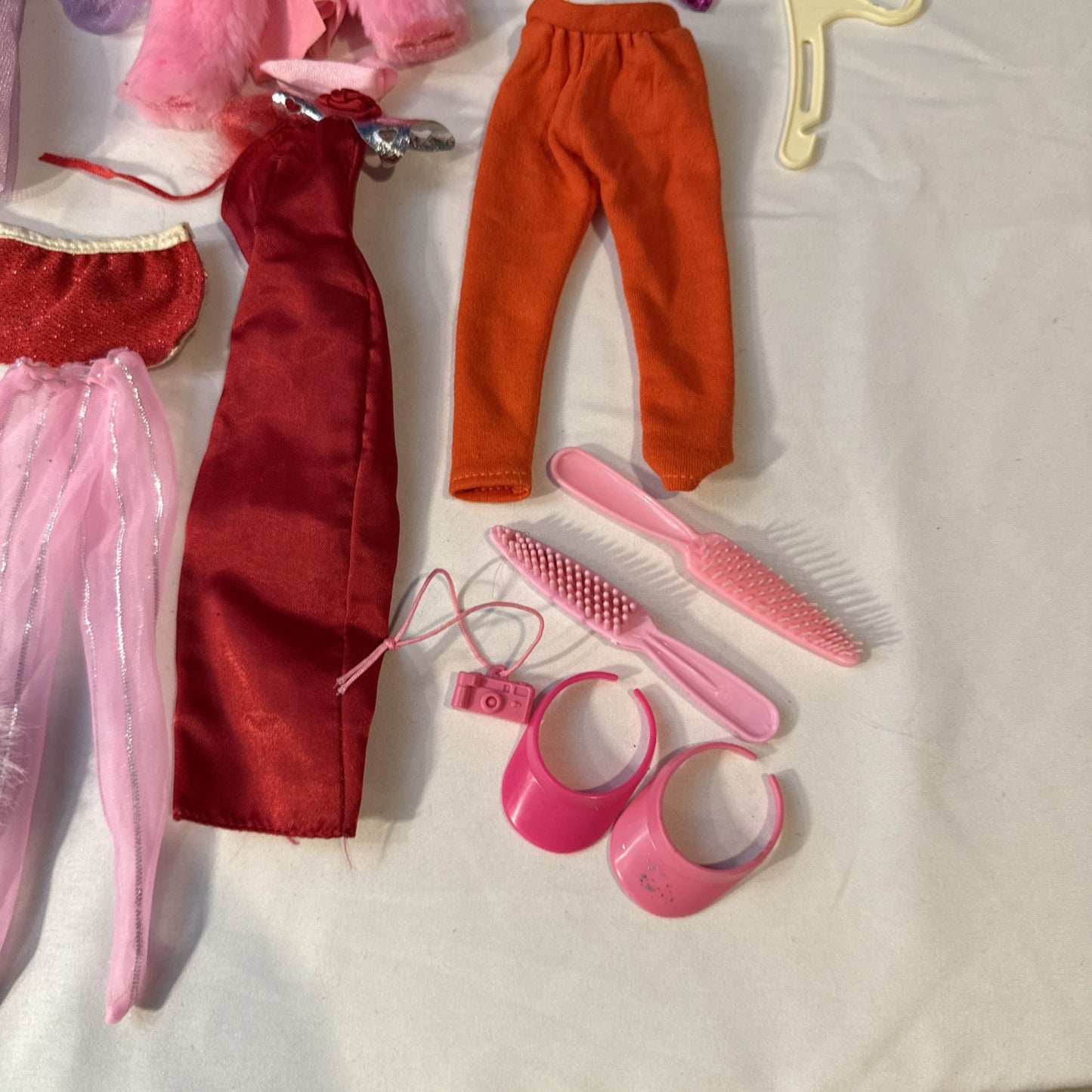 Vintage Barbie Doll Case (1968) with Clothes Accessories & Autograph Book (1996)