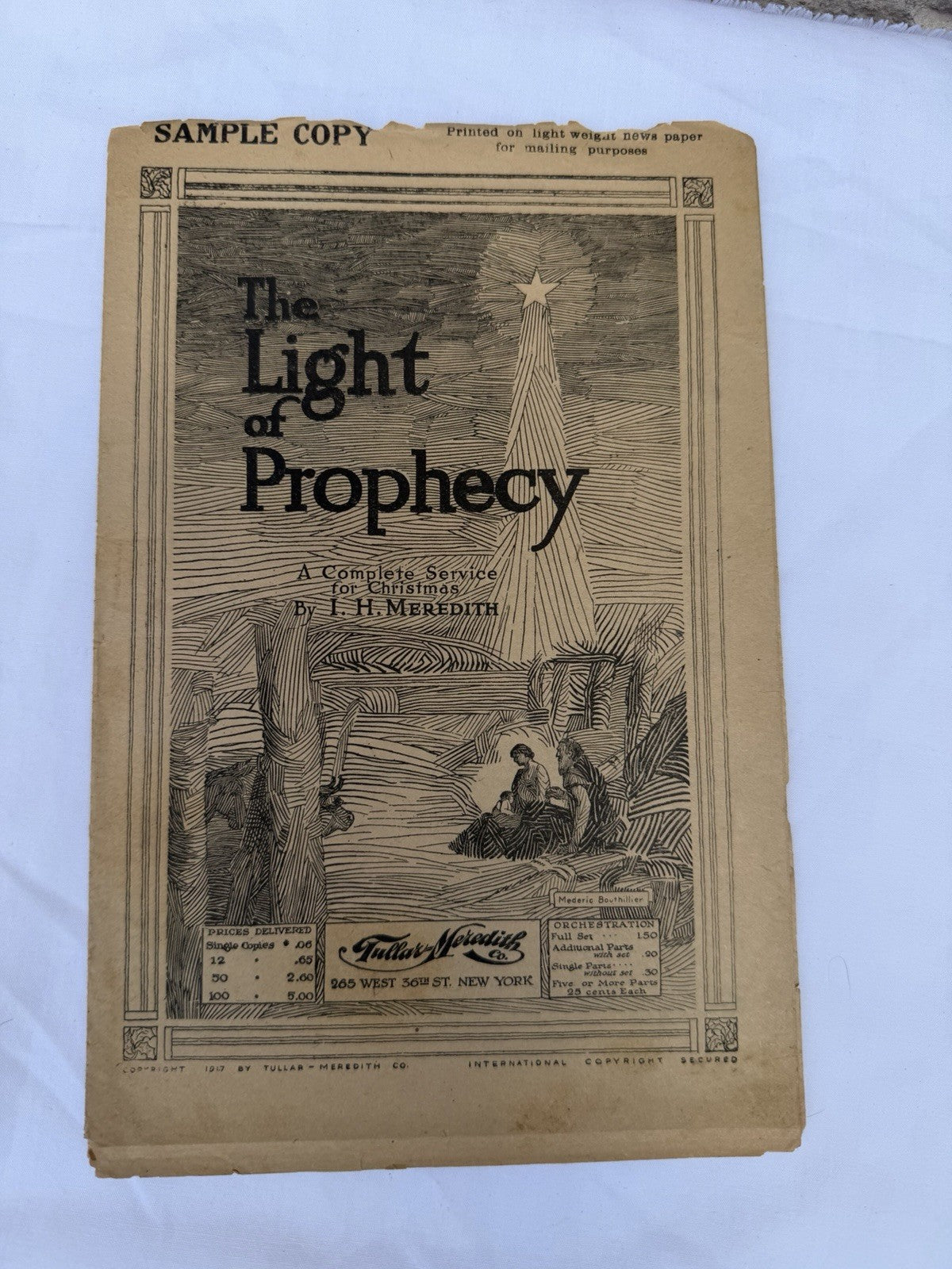 Vintage 1920s 1930s Christmas Pageant Play Cantata Sheet Music Lot Rare