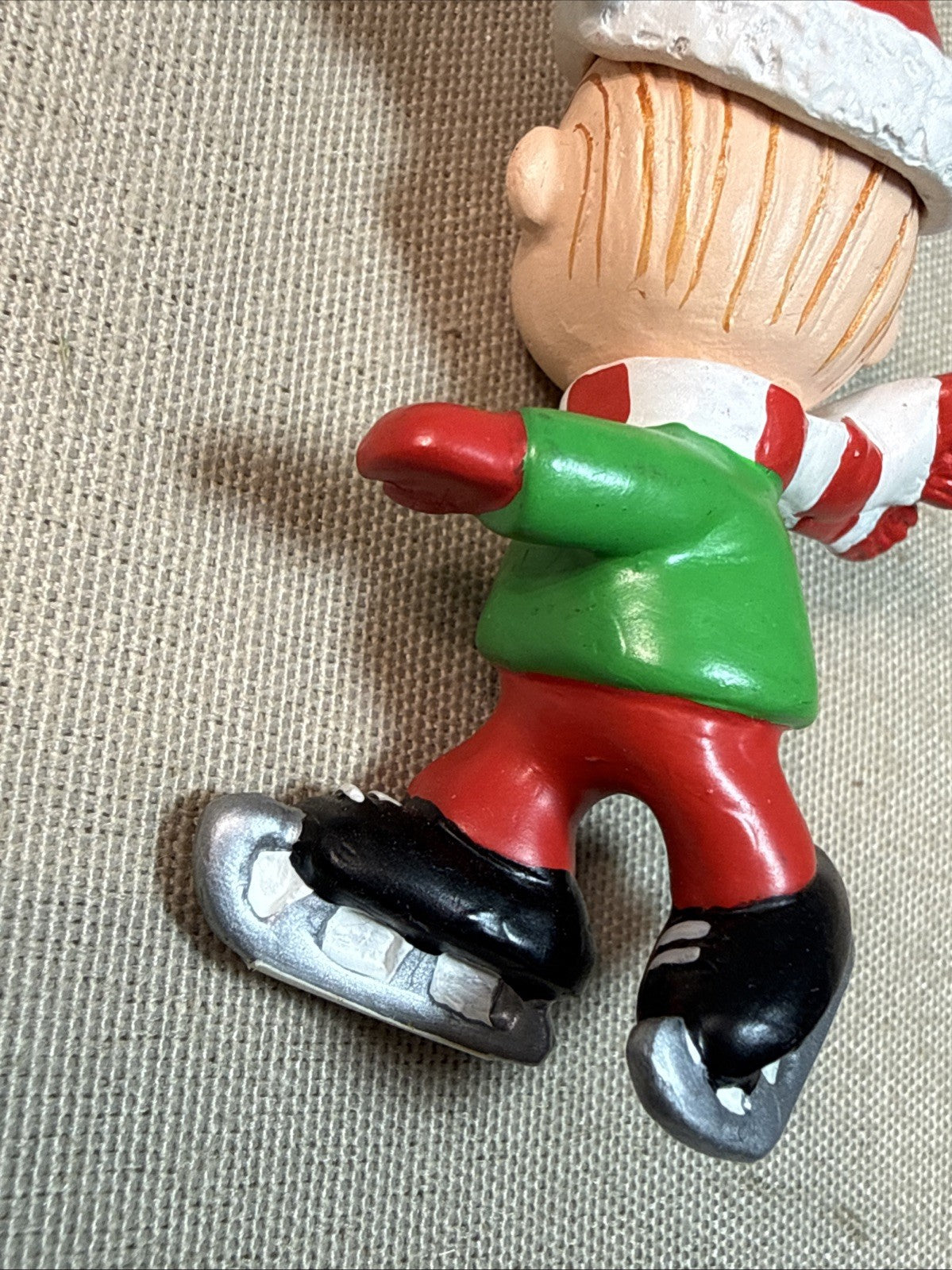 Vintage Silvestri Peanuts Christmas Ornaments Charlie Brown Lucy 1990 Pair
