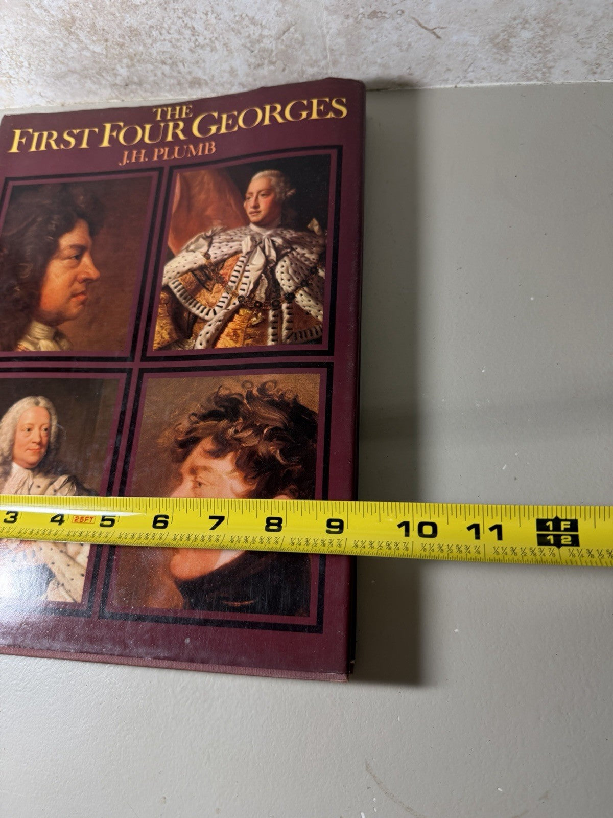 The First Four Georges JH Plumb 1975 Illustrated Hardcover British History DJ