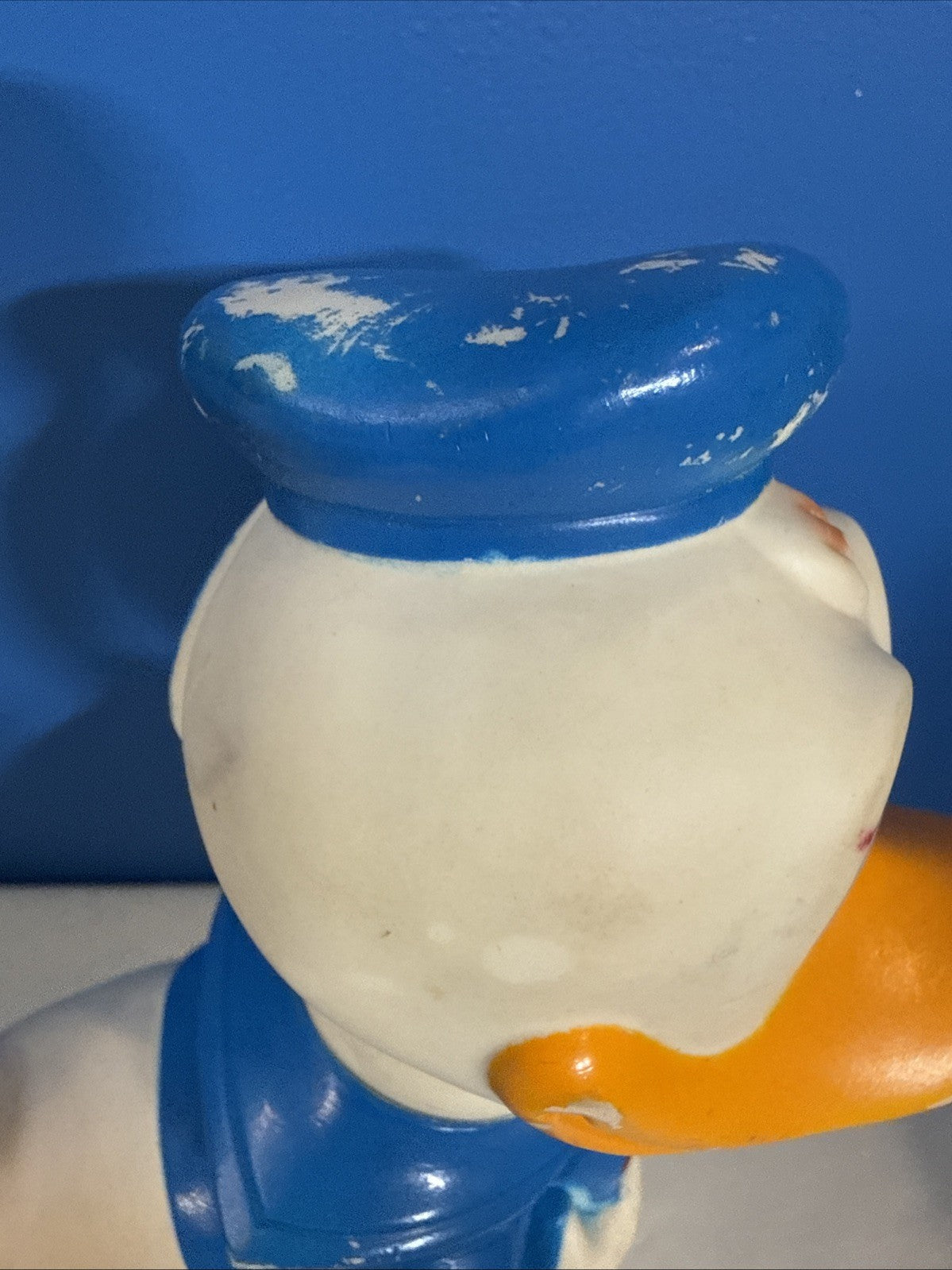 Vintage Walt Disney Donald Duck Vinyl Squeaker Toy Japan 8.5 Inch Figure