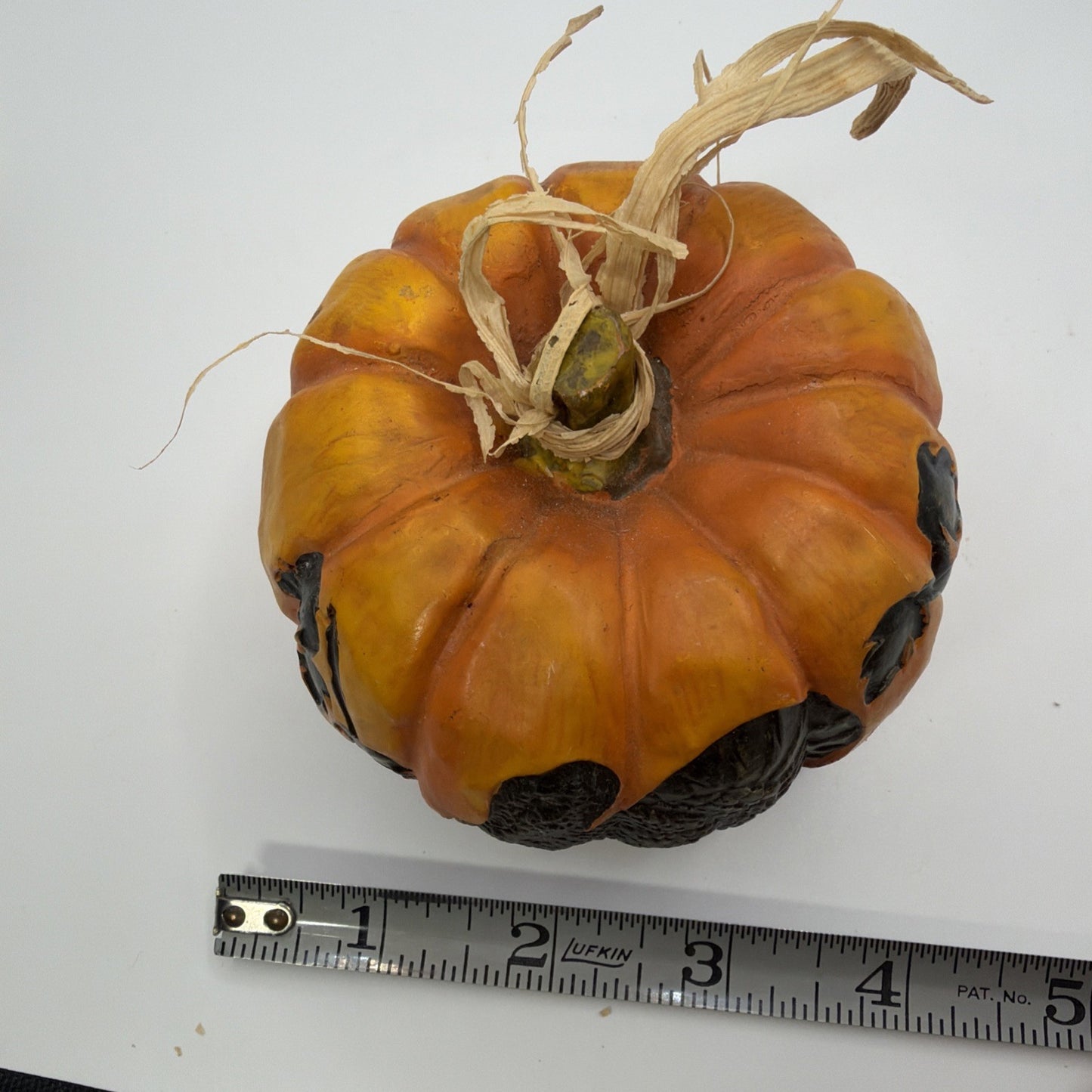 Hand Carved Wooden Pumpkin Turkey Scene Direct International Ohio