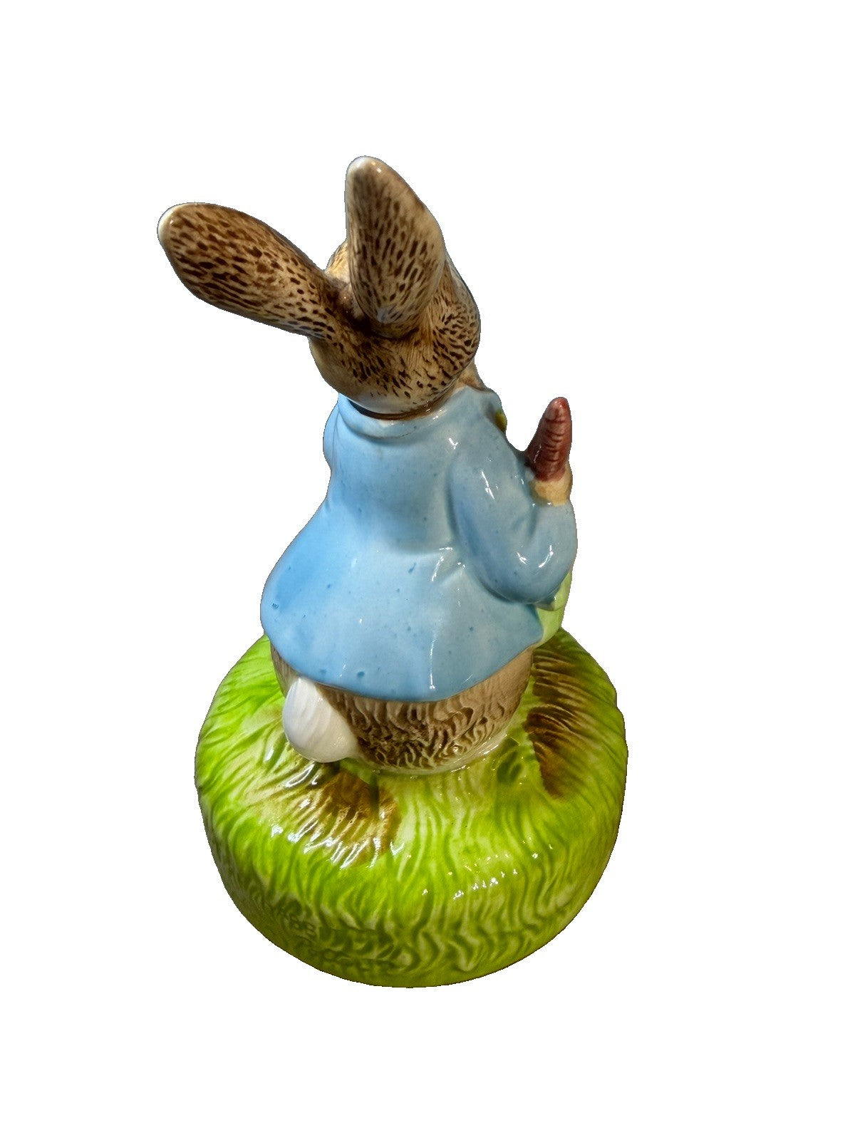 Vintage Schmid Beatrix Potter Peter Rabbit Music Box Ceramic Figurine Japan 1977
