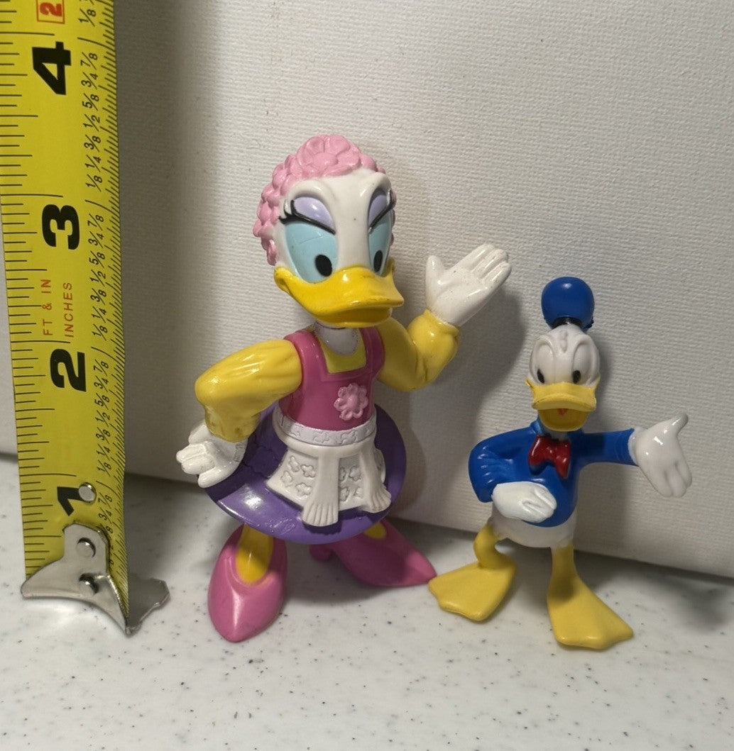 Disney Donald Duck Daisy Duck PVC Figure Lot Cake Toppers Mickey Friends Figures