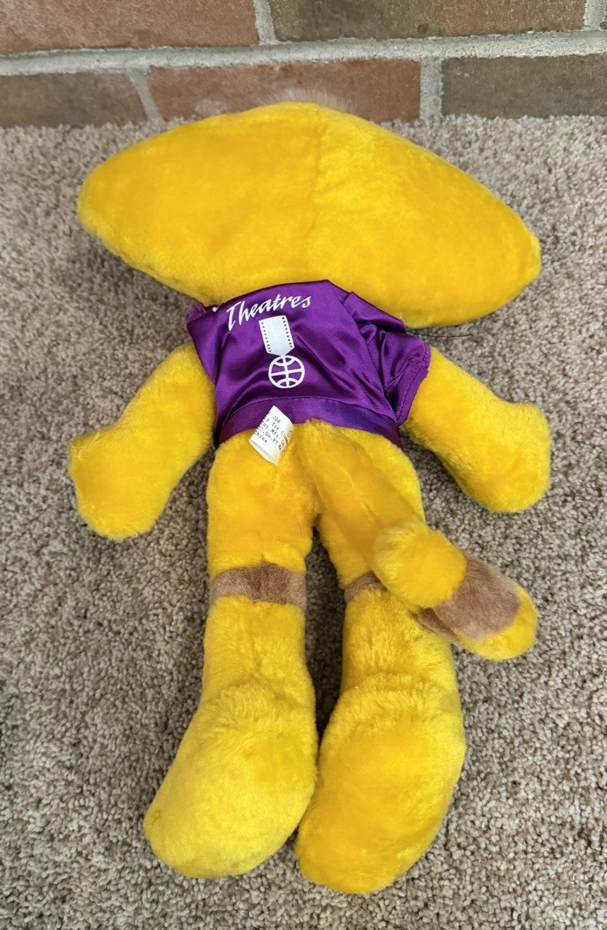 Vintage 1990s Cinemark Front Row Joe Cat Plush Movie Theater Mascot 15.5" Toy