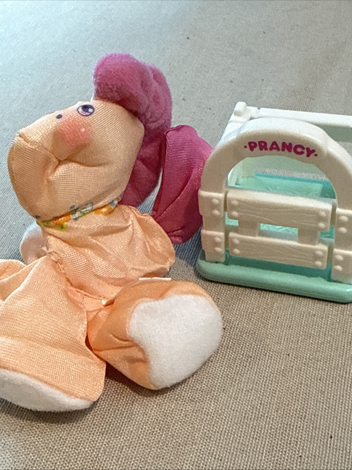 Vintage 1980s Fisher Price Smooshees Fancy Lot of 3 Plush Doll Figures