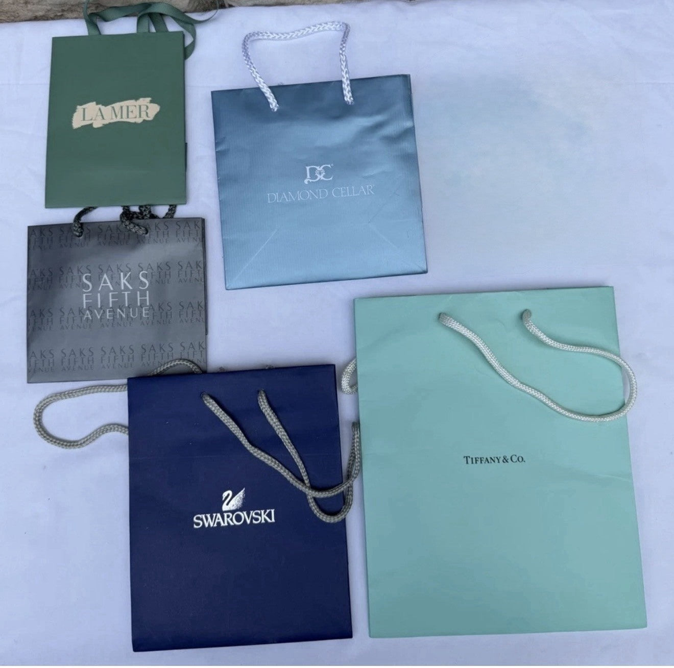 Luxury Designer Shopping Bag Dust Bag Lot Gucci Burberry Tiffany Coach 15 Pcs