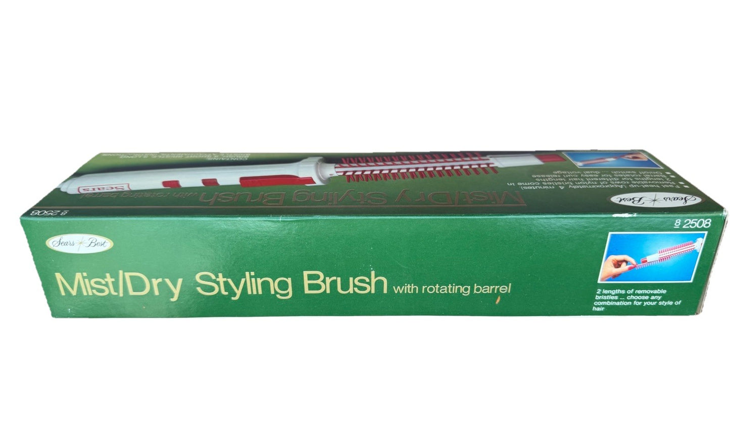 Vintage Sears Best Mist Dry Styling Brush Model 82508 New Open Box