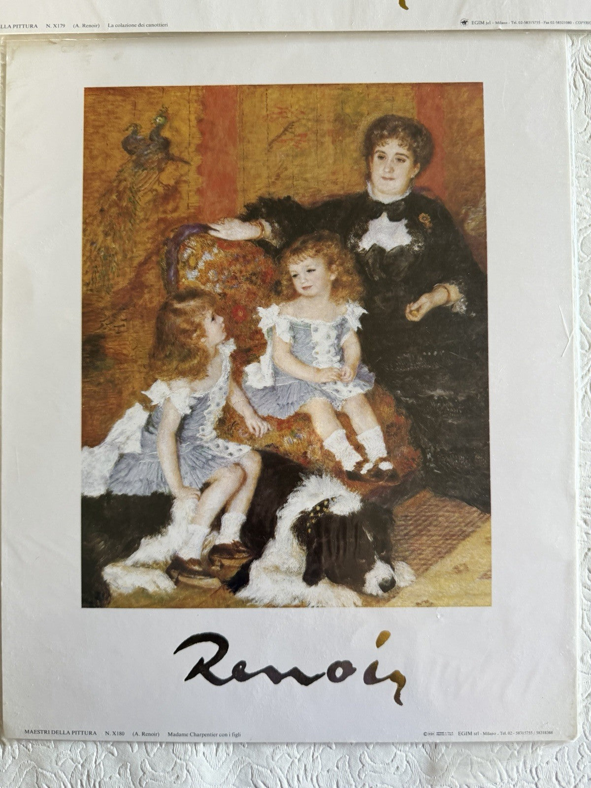 Maestri Della Pittura Art Prints Set 8 Renoir Cezanne Klimt Pissarro 24x30cm