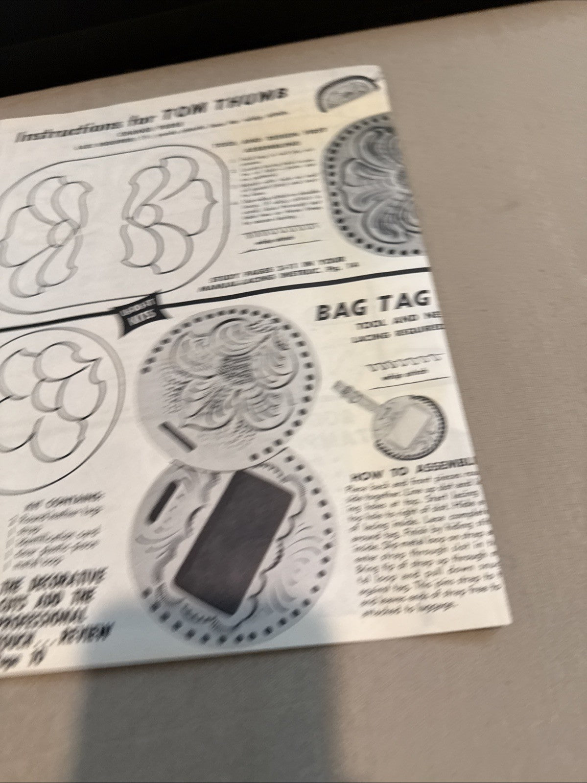 Vintage 1971 Tandy Leathercraft Kit 550 Old West Genuine Leather Project Set