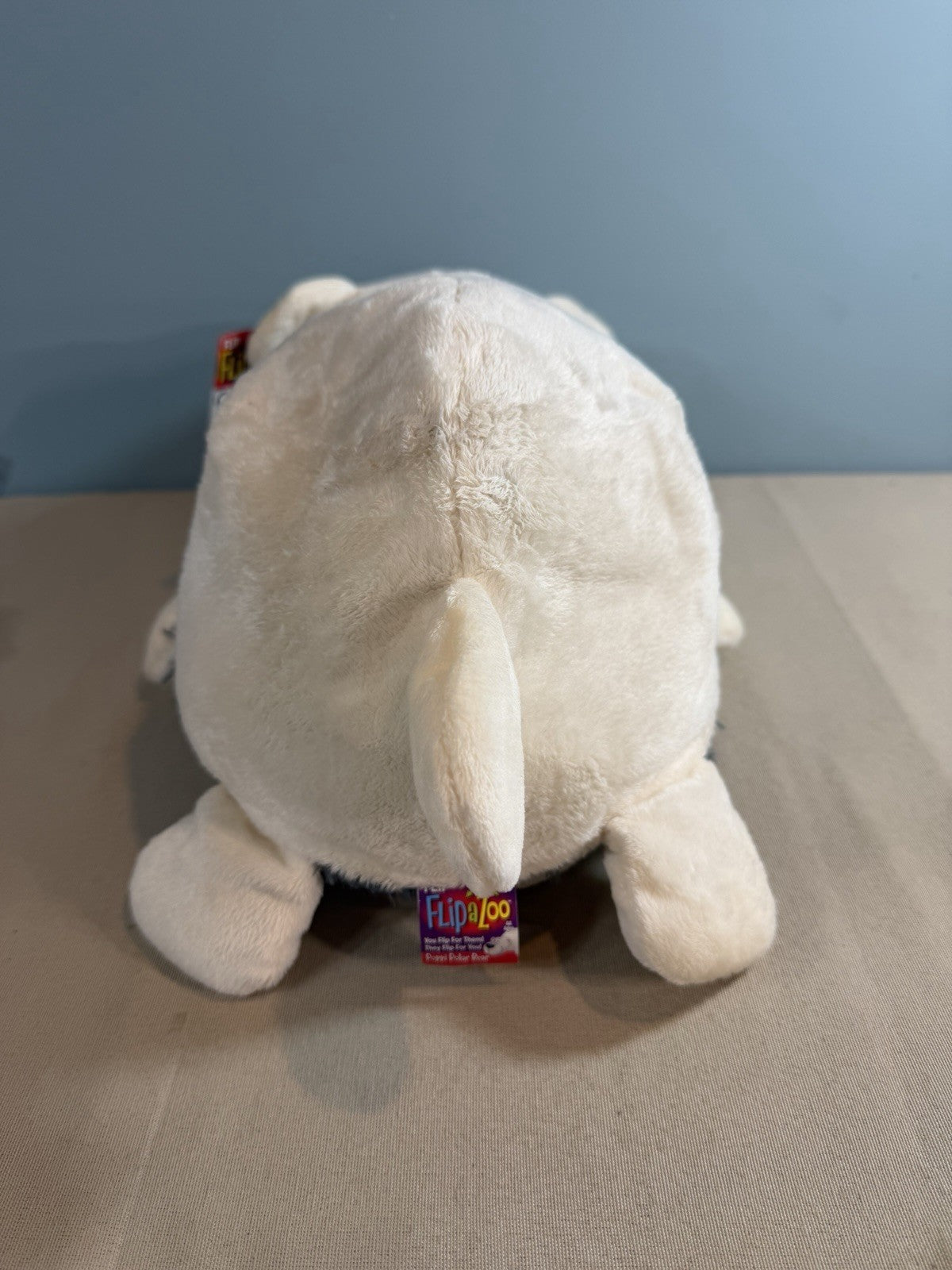 FlipaZoo Reversible Plush Poppi Polar Bear Asher Husky 18 In Stuffed Animal Toy