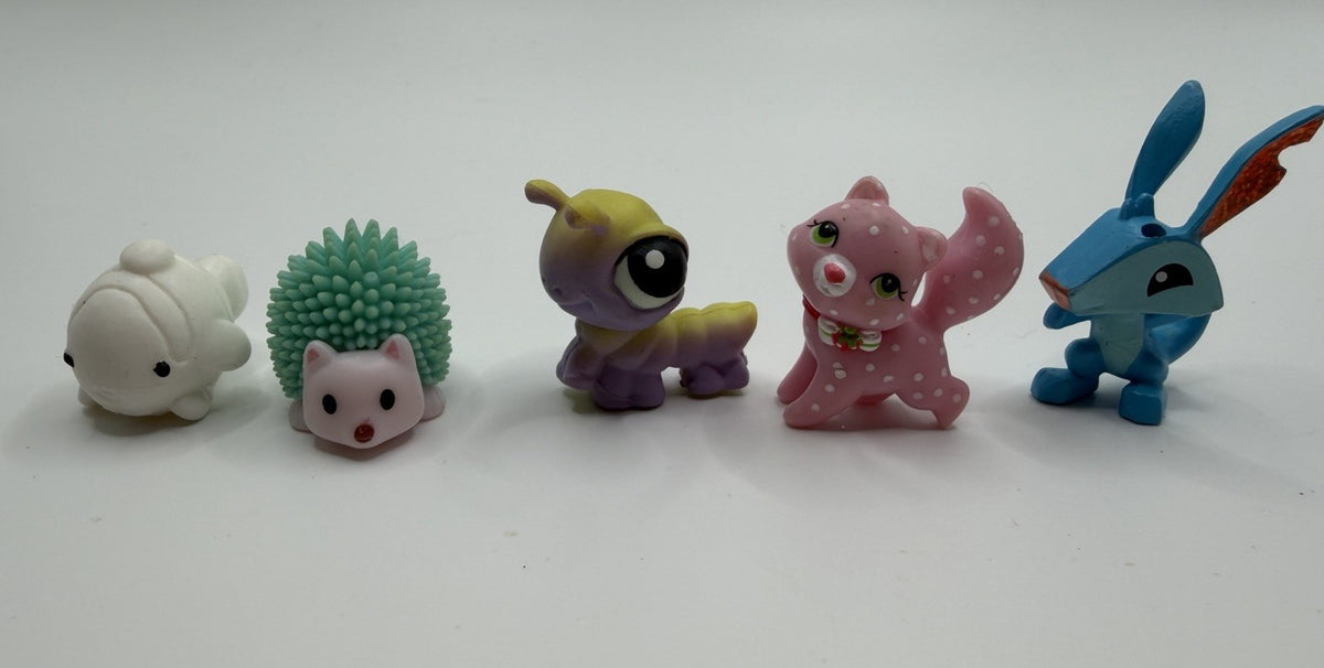 Mixed Mini Toy Figures Lot 20+ Hatchimals Shopkins Animals Creatures Kids Toys