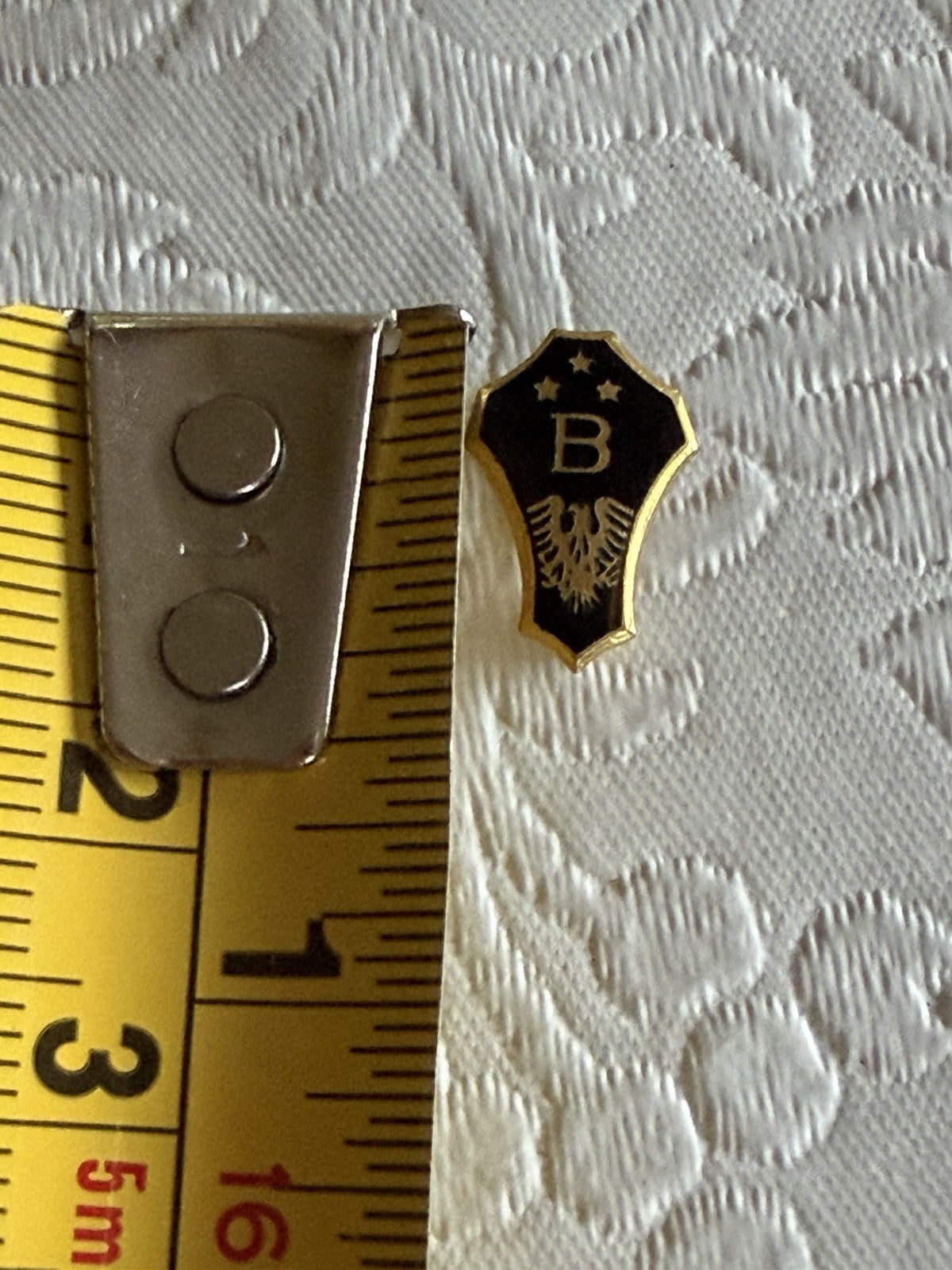 Vintage Gold Tone Lapel Pin Lot 3 Academic Lamp Knowledge Honor Shield B School