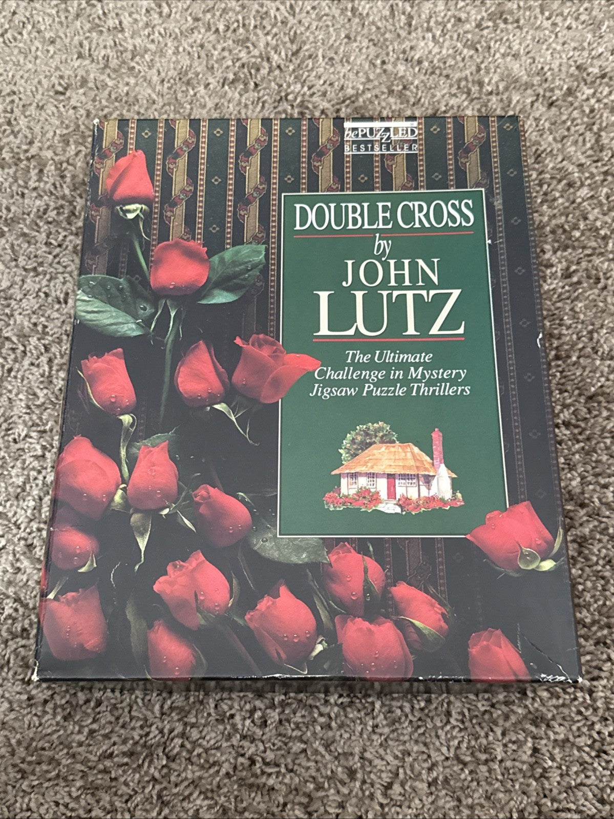 Vintage BePuzzled 1989 Double Cross By John Lutz Mystery Jigsaw Puzzle 1000 PC