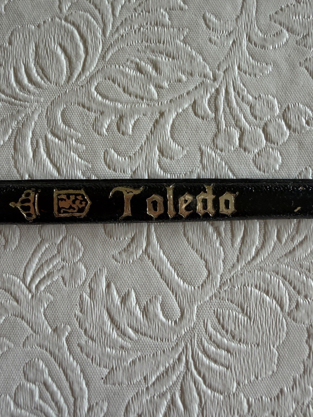 Vintage Spanish Toledo Miniature Sword Letter Opener Scabbard Enamel Spain